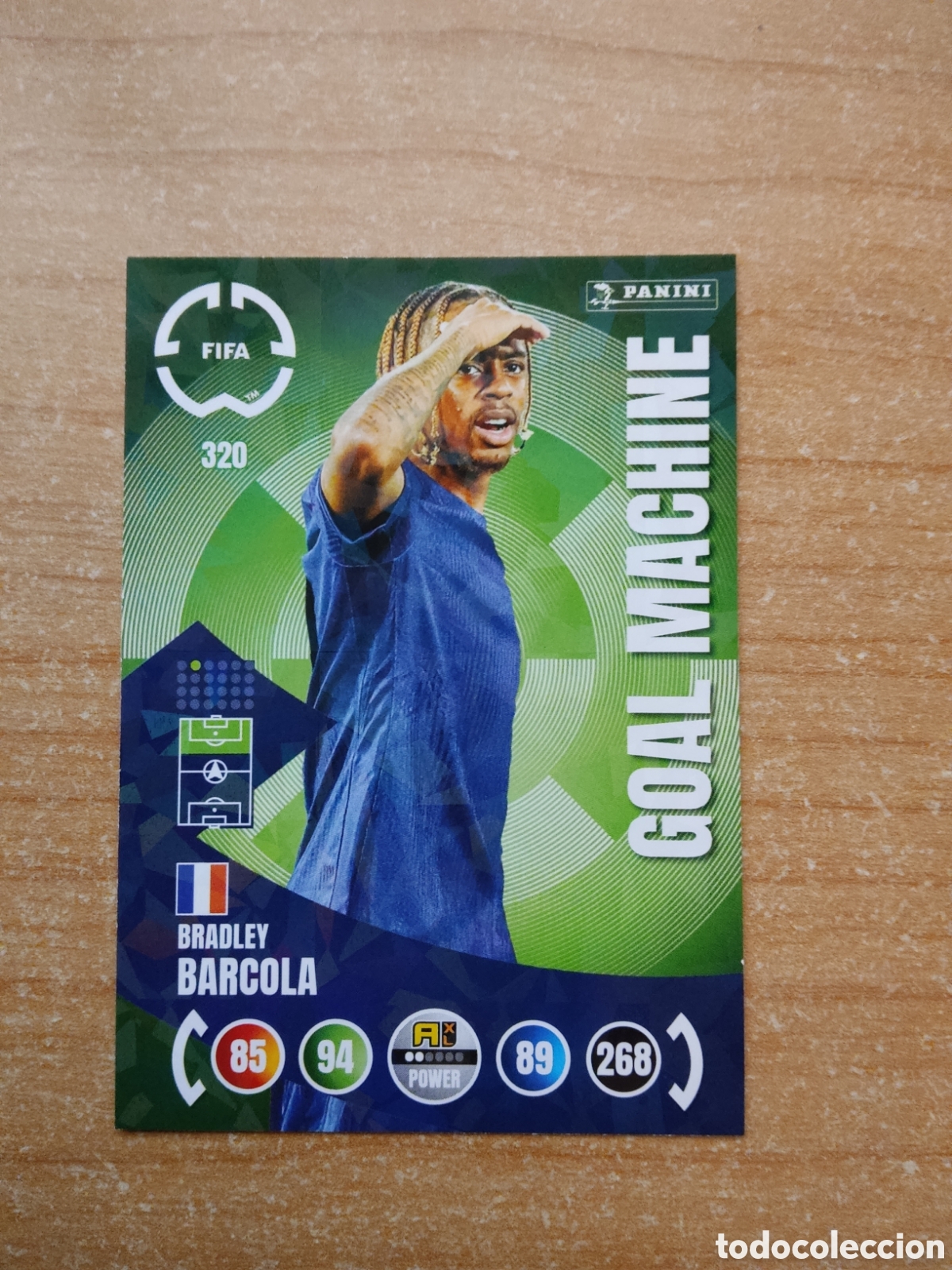 Cromos de f&uacute;tbol: 320 BARCOLA PSG GOAL MACHINE MUNDIAL DE CLUBES ADRENALYN 2025