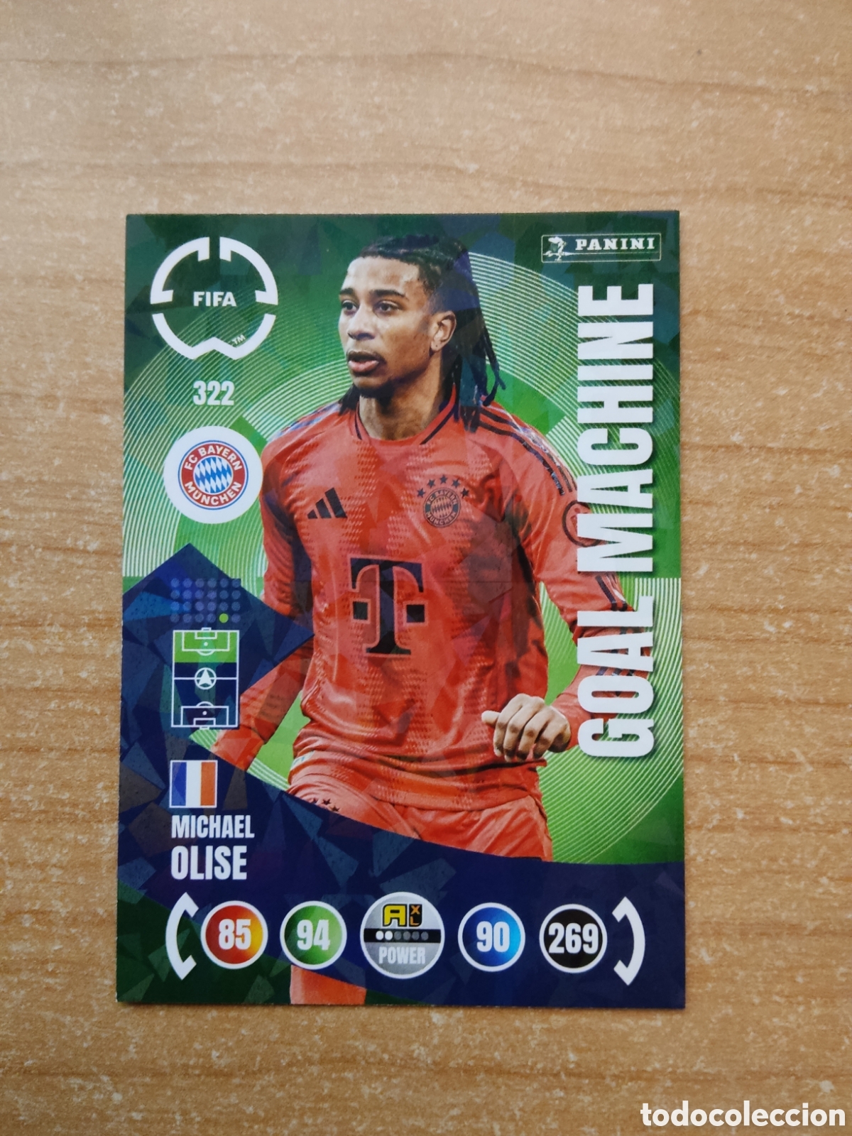 Cromos de f&uacute;tbol: 322 MICHAEL OLISE BAYERN MUNICH MUNDIAL DE CLUBES ADRENALYN 2025