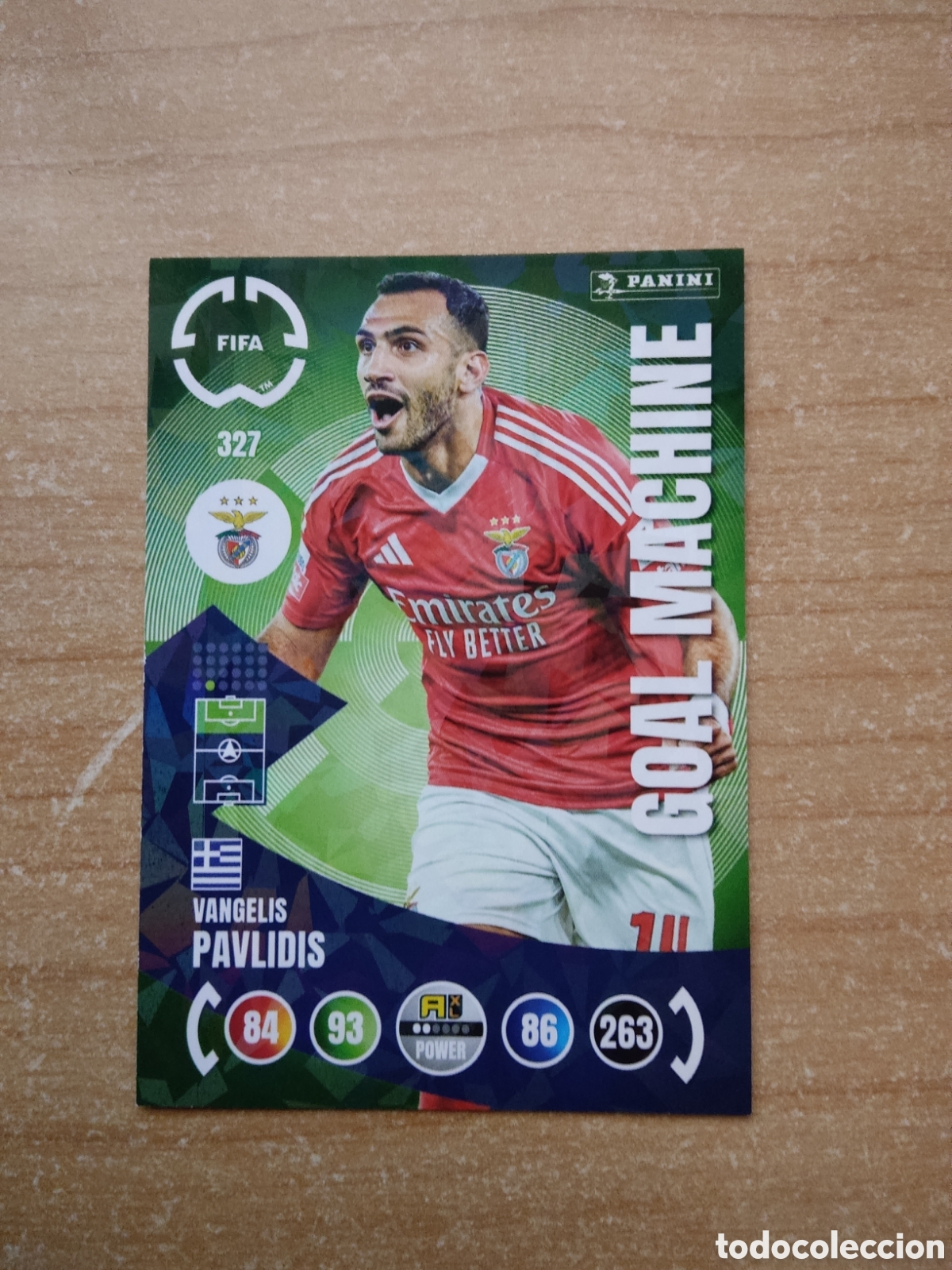 Cromos de f&uacute;tbol: 327 PAVLIDIS BENFICA GOAL MACHINE MUNDIAL DE CLUBES ADRENALYN 2025