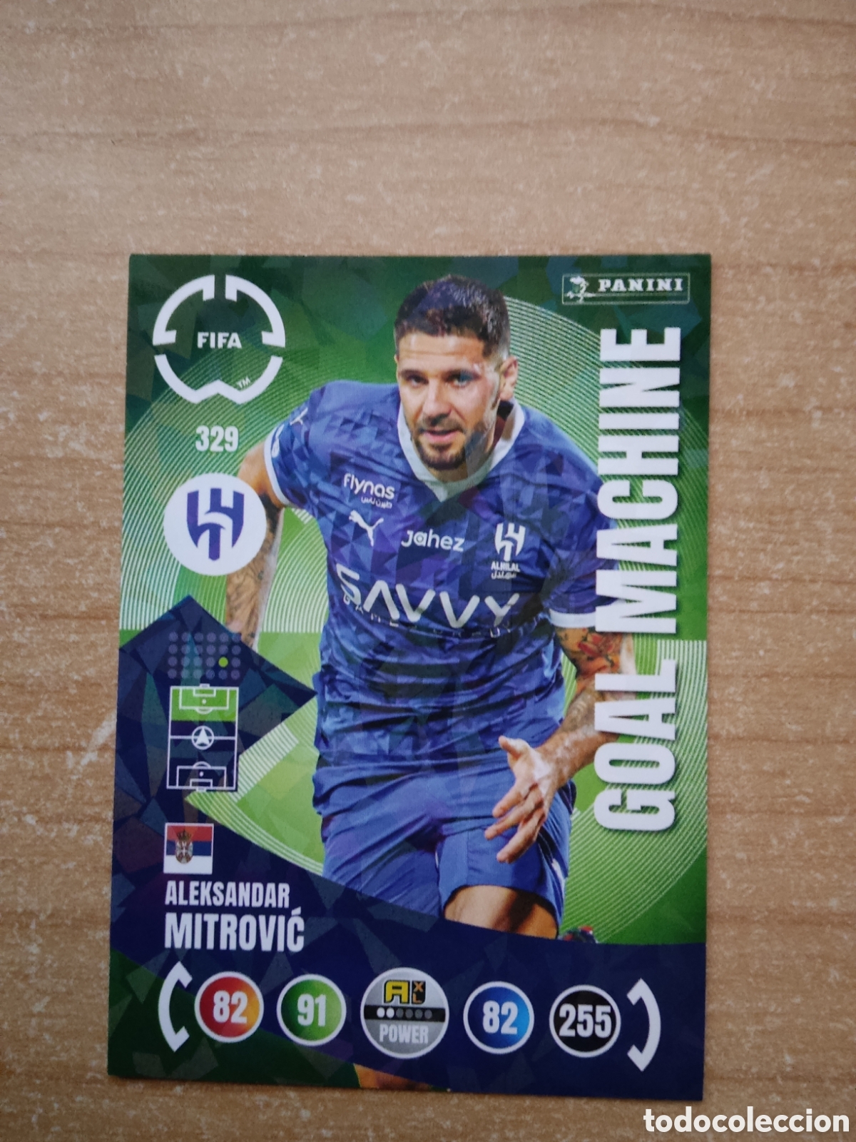 Cromos de f&uacute;tbol: 329 MITROVIC AL HILAL GOAL MACHINE MUNDIAL DE CLUBES ADRENALYN 2025
