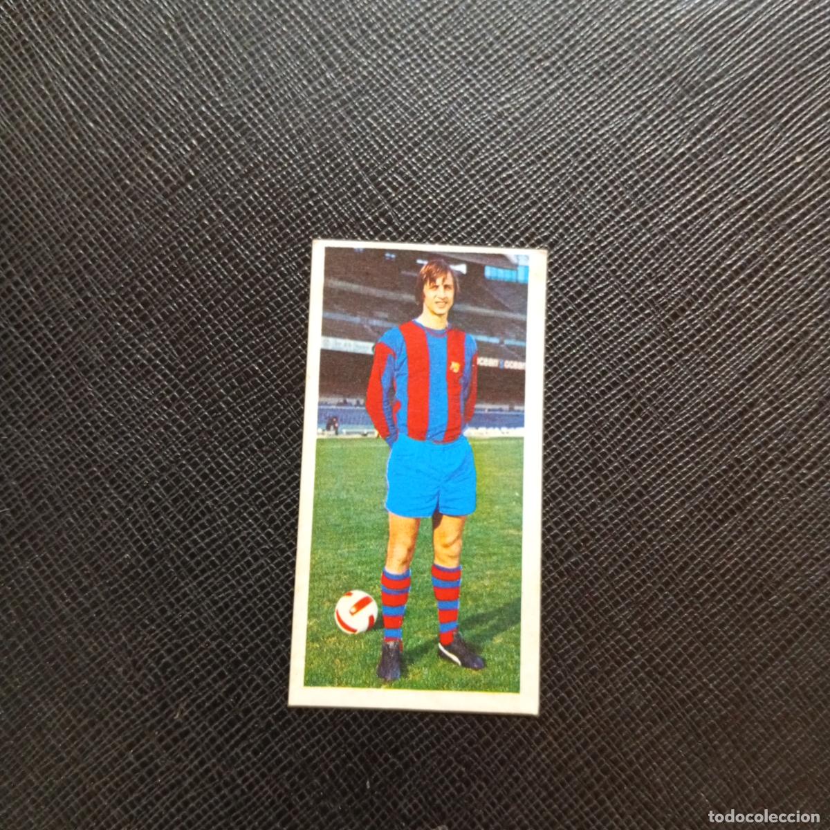 Fu&szlig;ball-Sticker: JOHAN CRUYFF BARCELONA ESTE 1975 1976 CROMO FUTBOL LIGA 75 76 - DESPEGADO - A197 - PG127