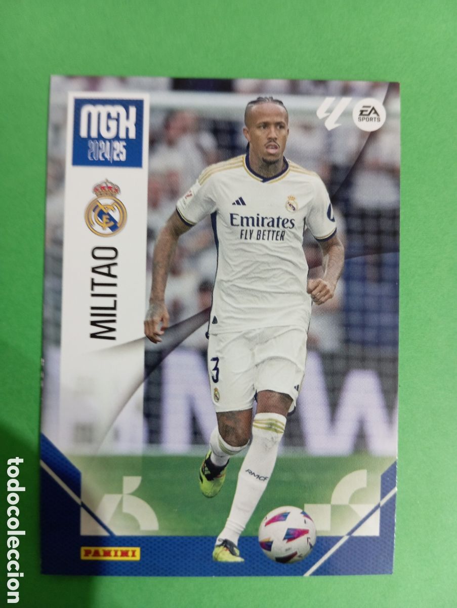 Cromos de f&uacute;tbol: Militao Real Madrid n&deg;221 / PANINI MEGACRACKS 2024/2025