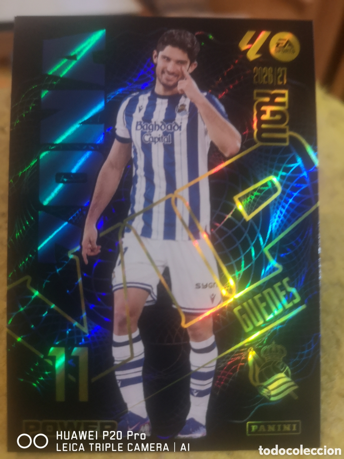 Cromos de f&uacute;tbol: MEGACRACKS 2026 27 ZONA VIP POWER GUEDES 395P - REAL SOCIEDAD