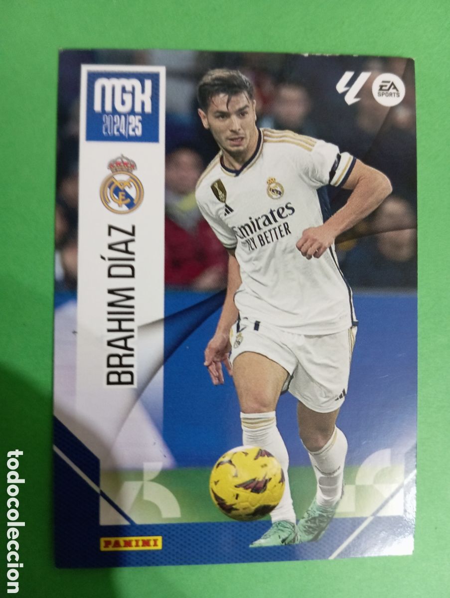 Cromos de f&uacute;tbol: Brahim D&iacute;az Real Madrid n&deg;234 / PANINI MEGACRACKS 2024/2025