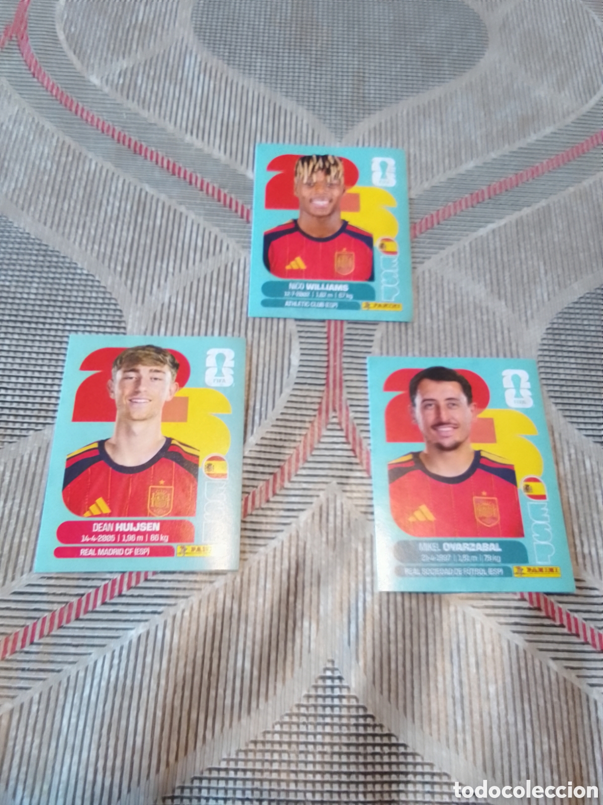 Cromos de f&uacute;tbol: Lote ganga 3 cromos espa&ntilde;a mundial 2026 panini