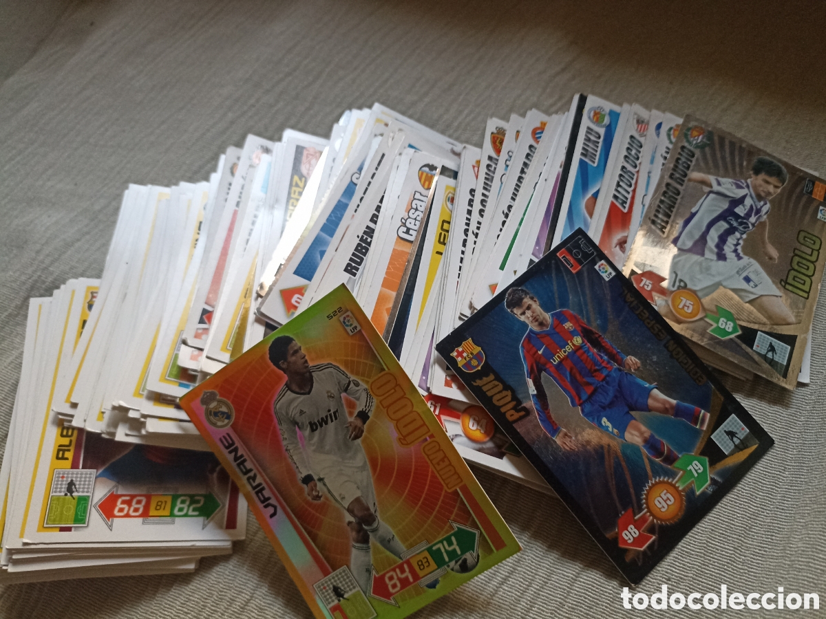Cromos de f&uacute;tbol: Cromos Adrenalyn distintas temporadas lote de m&aacute;s de 120 cromos nuevos