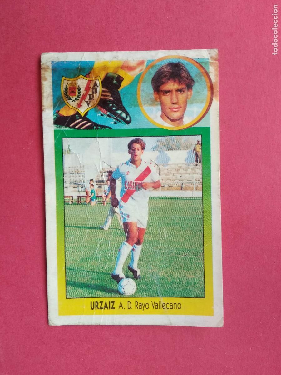 Cromos de f&uacute;tbol: EDICIONES ESTE LIGA 93 94 1993 1994 CROMO DESPEGADO FICHAJE N&ordm; 25 URZAIZ RAYO VALLECANO