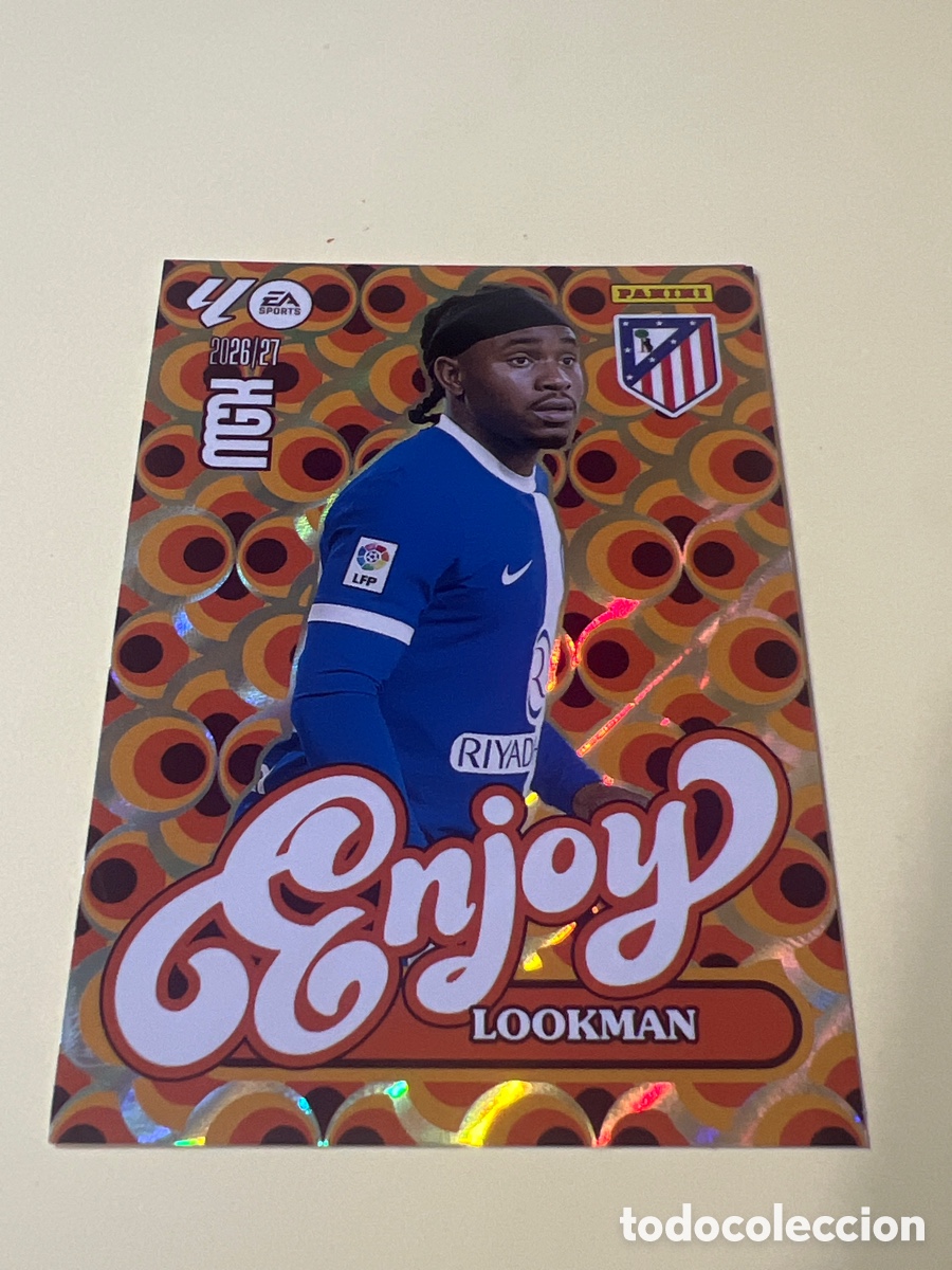 Cromos de f&uacute;tbol: C5429. CROMO. MGK 2026/27. ENJOY 385 LOOKMAN -ATL&Eacute;TICO DE MADRID