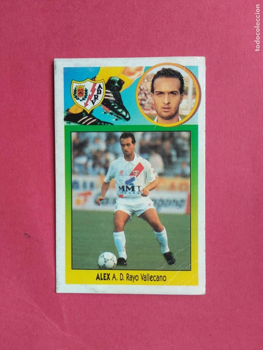 Cromos de f&uacute;tbol: EDICIONES ESTE LIGA 93 94 1993 1994 CROMO DESPEGADO FICHAJE N&ordm; 28 ALEX RAYO VALLECANO VERSION