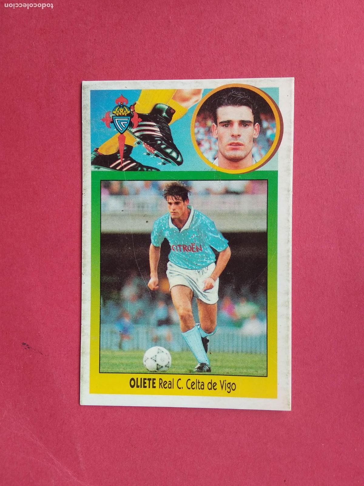 Fu&szlig;ball-Sticker: EDICIONES ESTE LIGA 93 94 1993 1994 CROMO DESPEGADO FICHAJE N&ordm; 30 OLIETE CELTA DE VIGO