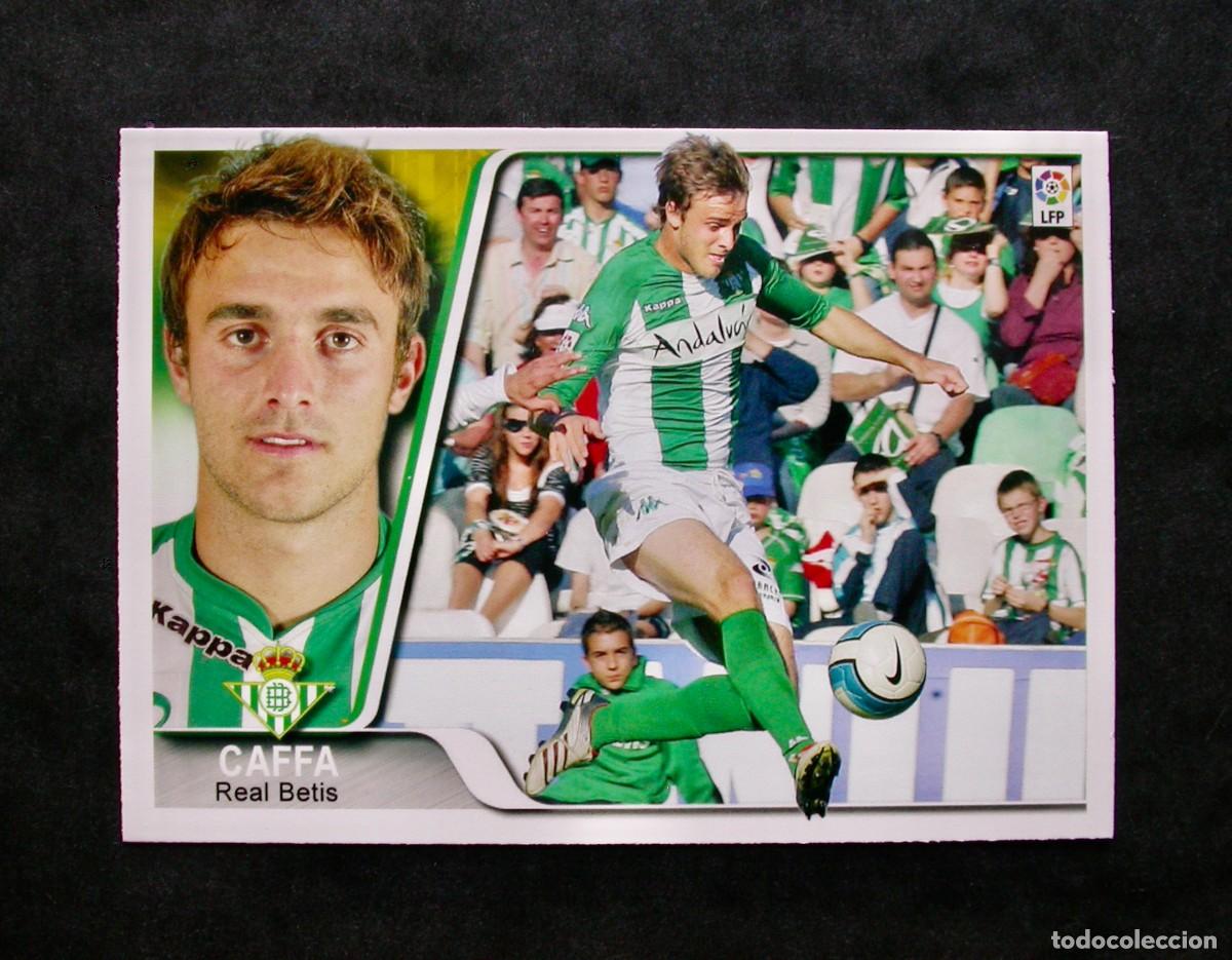 Cromos de f&uacute;tbol: 406 CAFFA / BETIS / &Uacute;LTIMA HORA / EDICIONES ESTADIO 2008 / MUNDICROMO