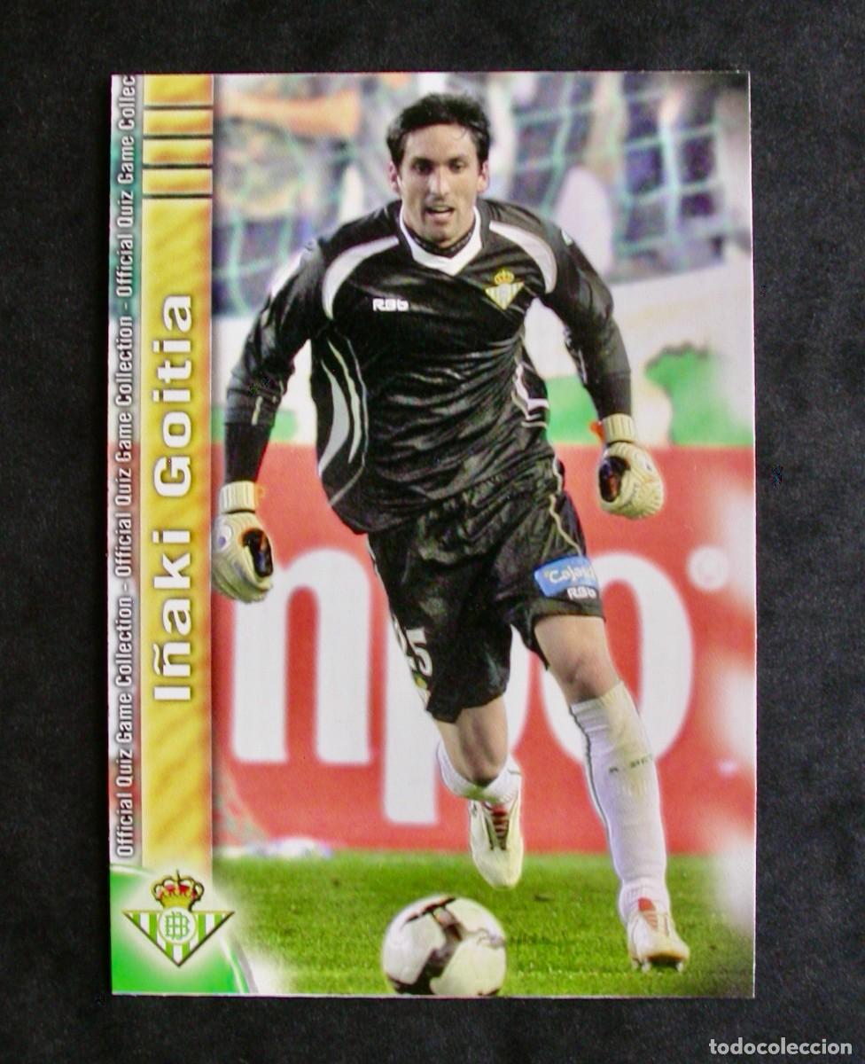 Cromos de f&uacute;tbol: 1224 I&Ntilde;AKI GOITIA / BETIS / QUIZ GAME COLLECTION 2009-2010 09-10 / MUNDICROMO
