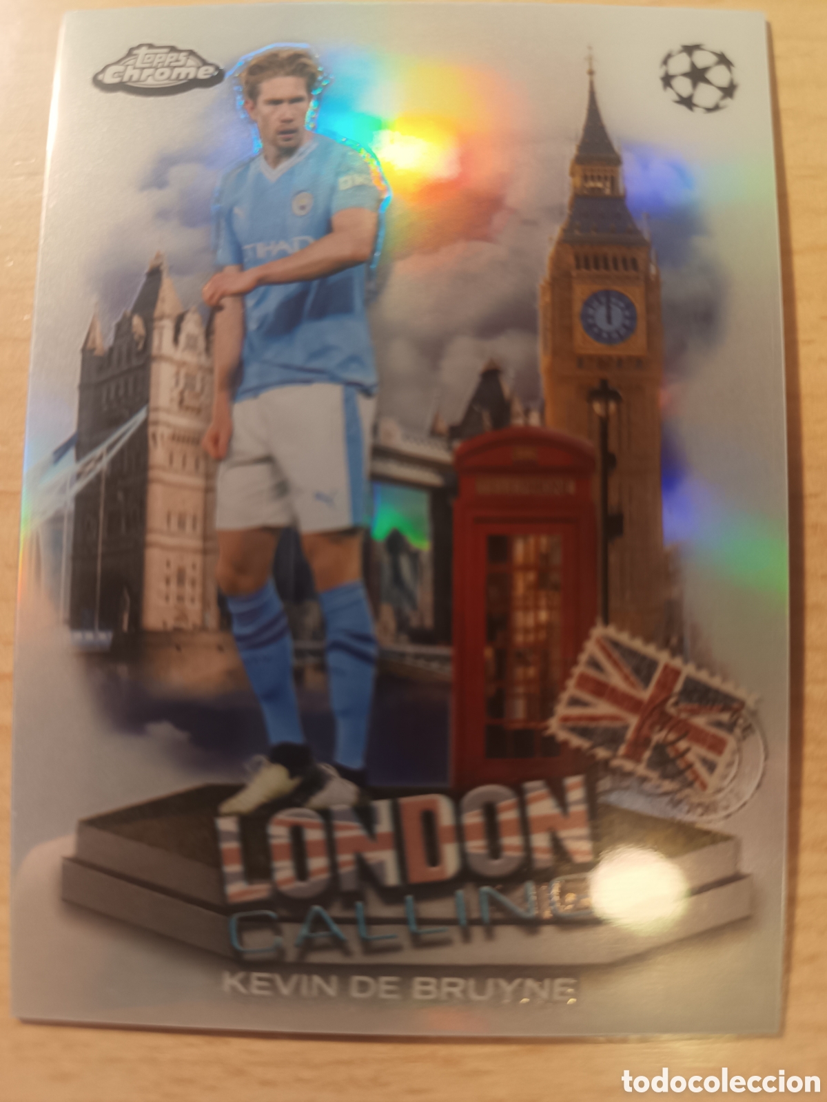 Cromos de f&uacute;tbol: LC-8 KEVIN DE BRUYNE LONDON CALLING MANCHESTER CITY TOPPS CHROME 2023 2024 23 24