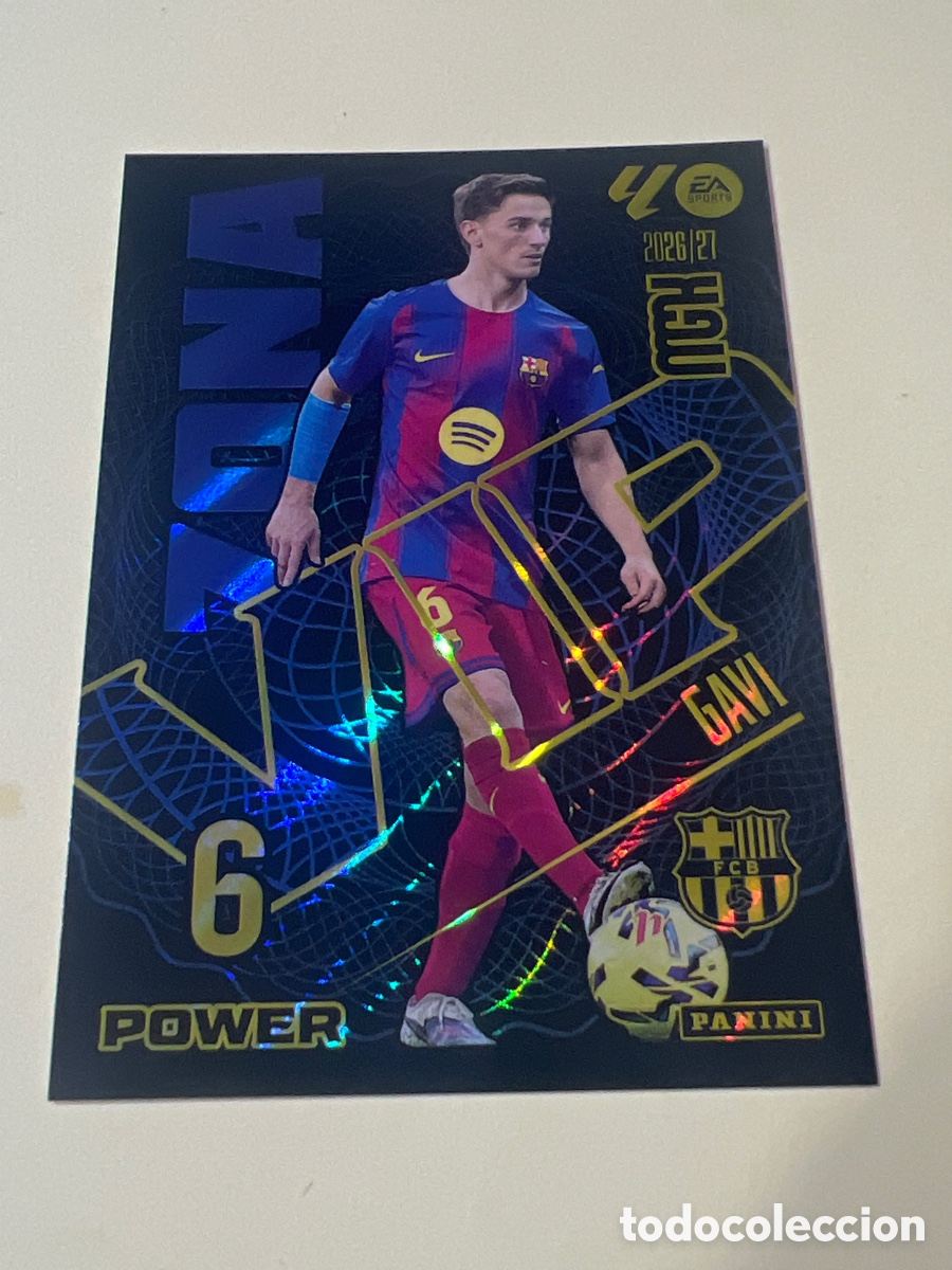 Cromos de f&uacute;tbol: C5435. 394P GAVI - FC. BARCELONA - ZONA VIP POWER FICHAS ALBUM MEGACRACKS 2026 2027 MGK 26 27