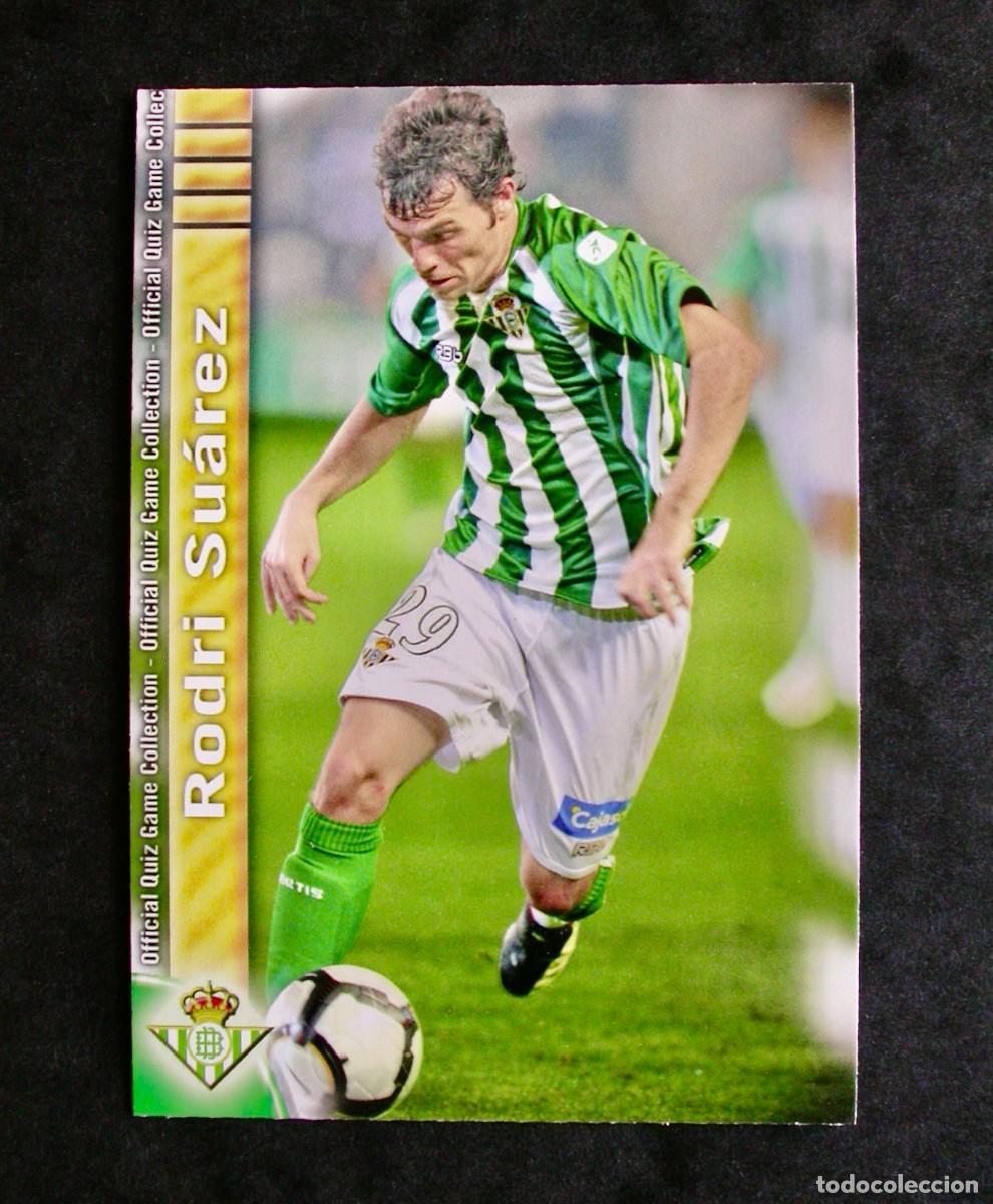 Football Stickers: 1227 RODRI SU&Aacute;REZ / BETIS / QUIZ GAME COLLECTION 2009-2010 09-10 / MUNDICROMO
