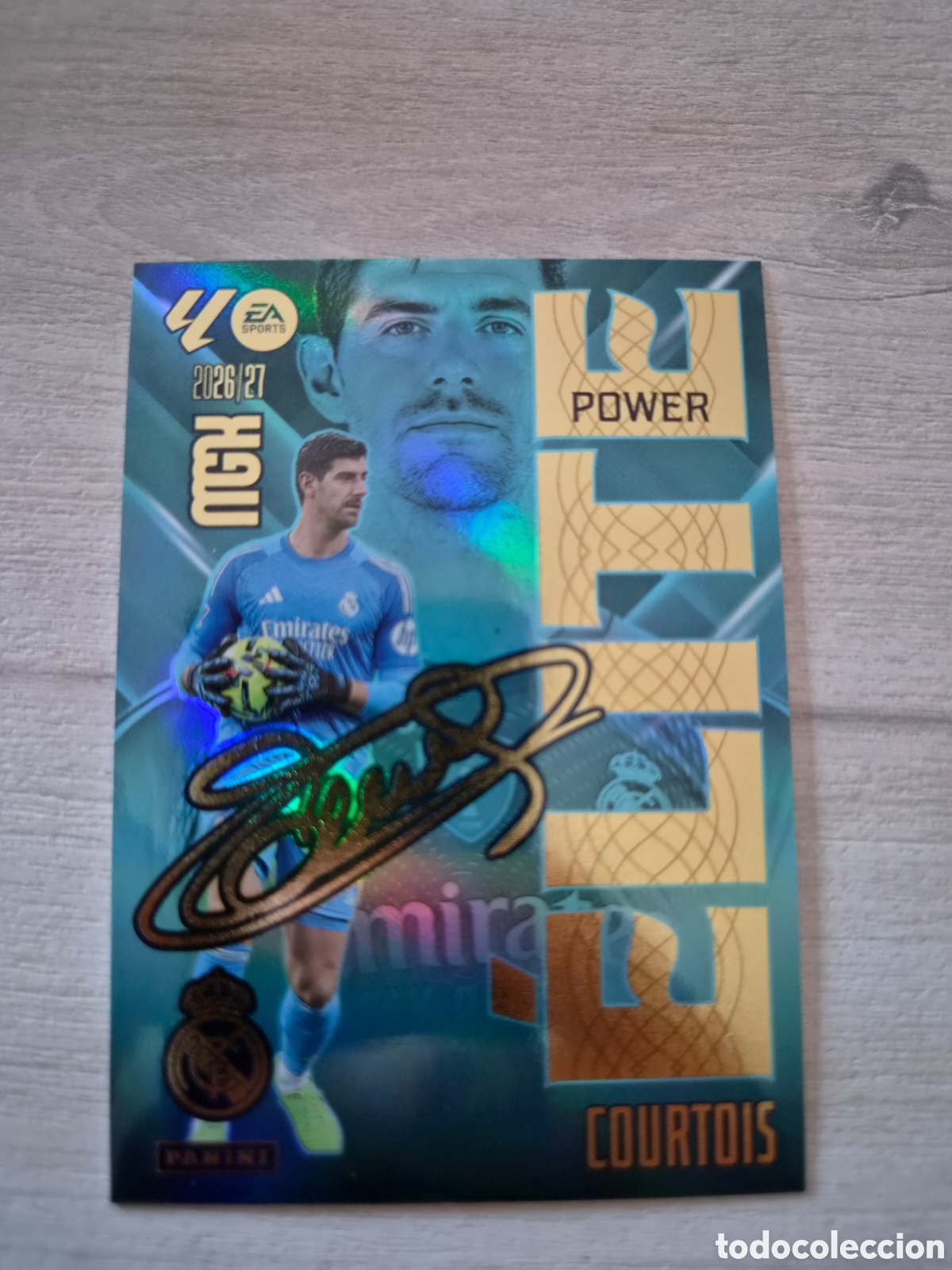 Cromos de f&uacute;tbol: P4 Elite Power Courtois Megacracks 26/27