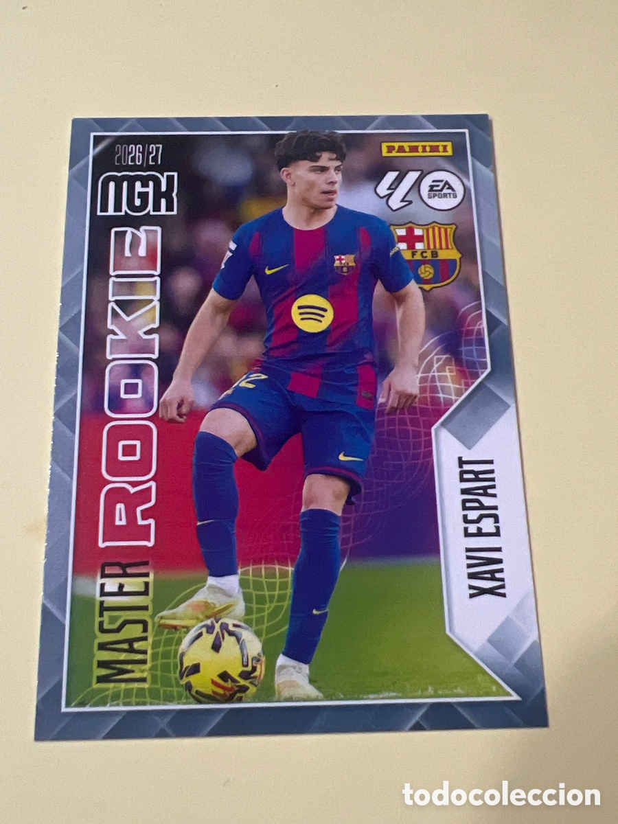 Cromos de f&uacute;tbol: C5437. 422 XAVI ESPERT - FC. BARCELONA - MASTER ROOKIE FICHAS ALBUM MEGACRACKS 2026 2027 MGK 26 27