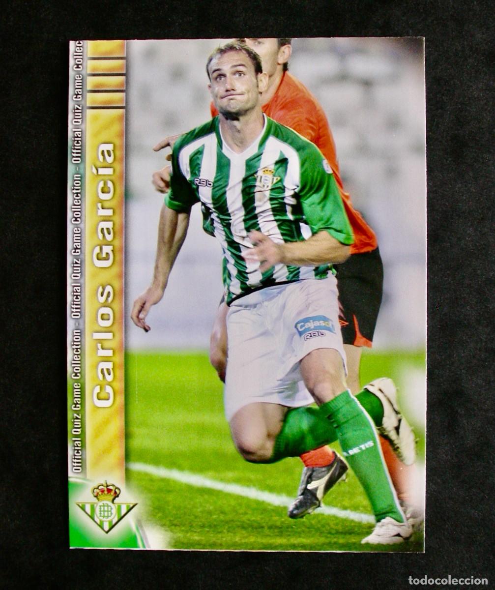 Cromos de f&uacute;tbol: 1228 CARLOS GARC&Iacute;A / BETIS / QUIZ GAME COLLECTION 2009-2010 09-10 / MUNDICROMO