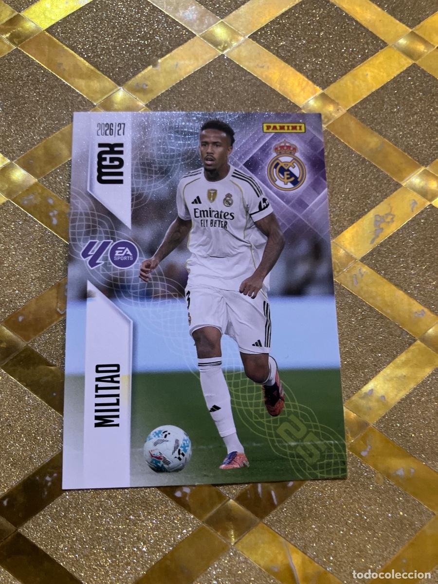Cromos de f&uacute;tbol: CROMO DE FUTBOL NUMERO 221 MILITAO REAL MADRID LIGA 2026 2027 MEGACRAKS MGK PANINI !