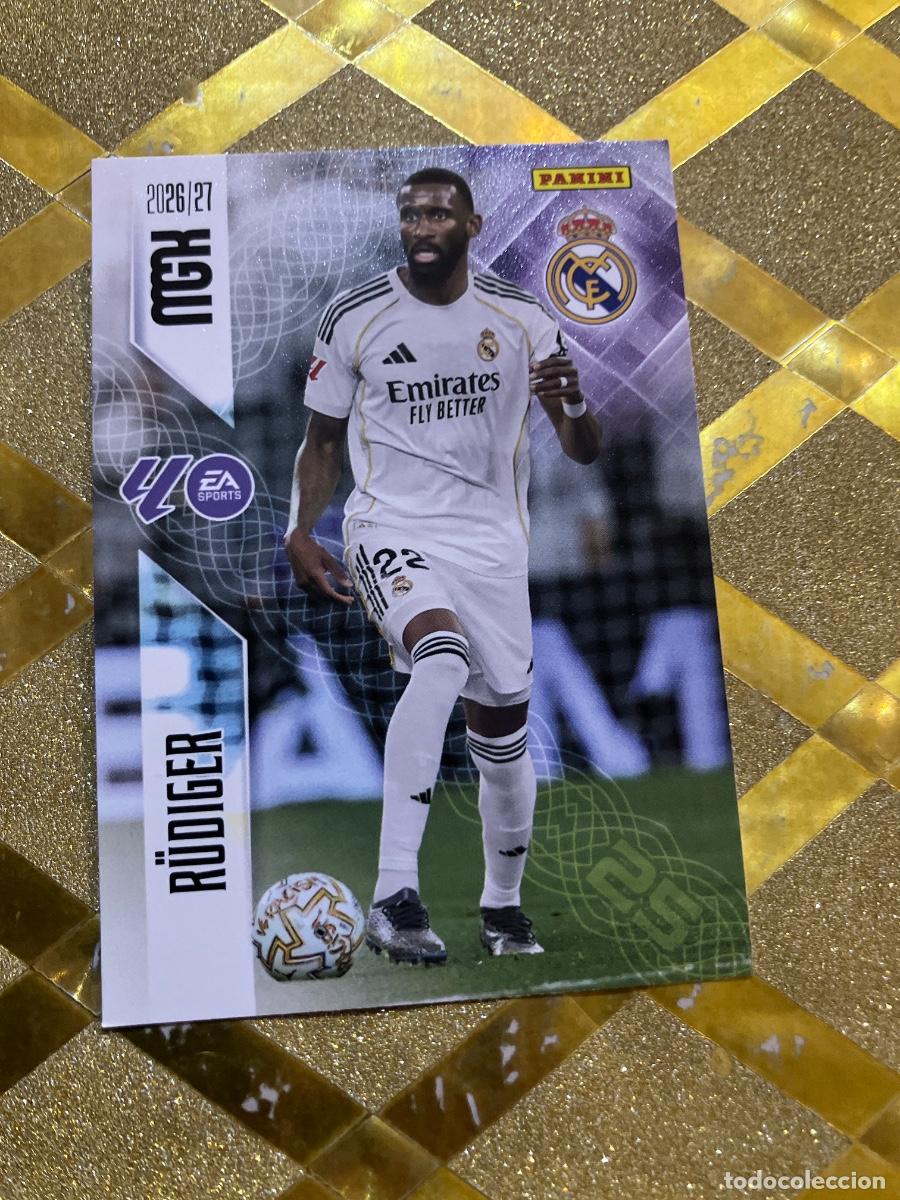 Cromos de f&uacute;tbol: CROMO DE FUTBOL NUMERO 223 RUDIGER REAL MADRID LIGA 2026 2027 MEGACRAKS MGK PANINI !