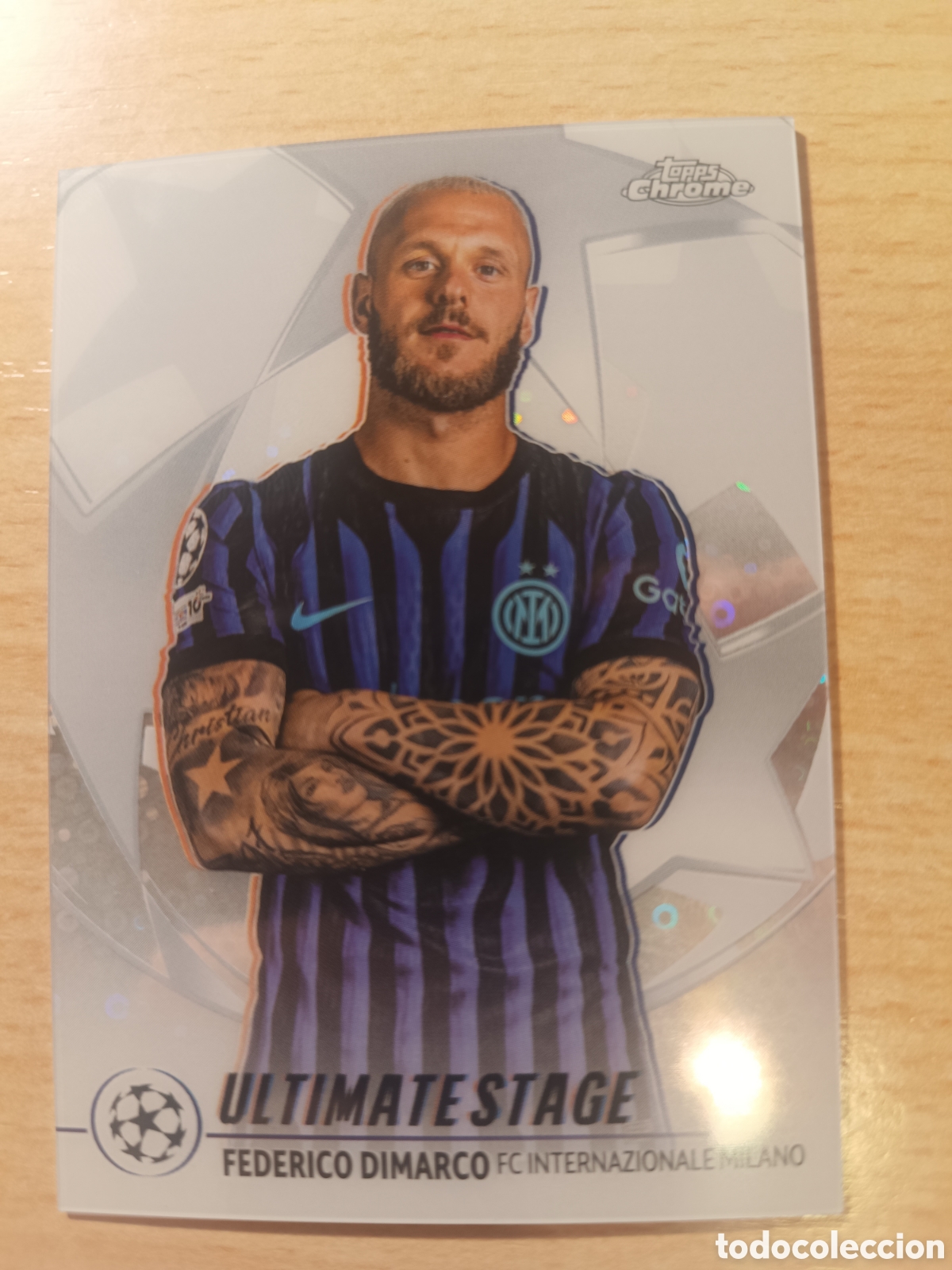 Cromos de f&uacute;tbol: US 37 FEDERICO DIMARCO INTER DE MILAN ULTIMATE STAGE UCC FLAGSHIP 2025 2026 TOPPS 25 26