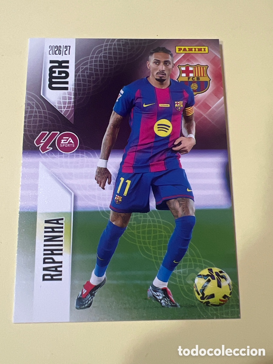 Cromos de f&uacute;tbol: C5441. 88 RAPHINHA FC BARCELONA FICHAS ALBUM MEGACRACKS 2026 2027 MGK 26 27