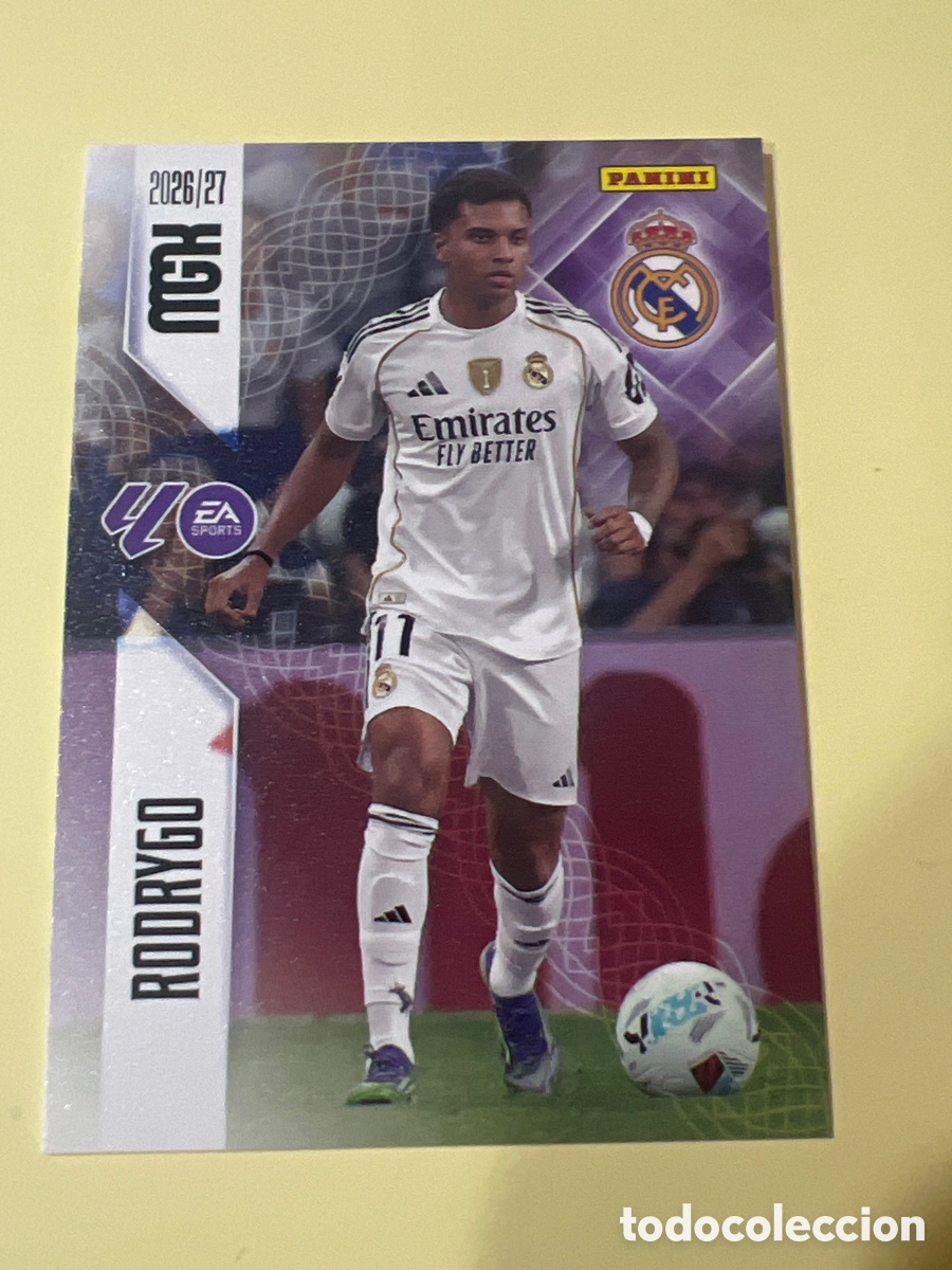Cromos de f&uacute;tbol: C5442. 231 RODRYGO REAL MADRID MEGACRACKS MGK 26 27 PANINI 2026 2027