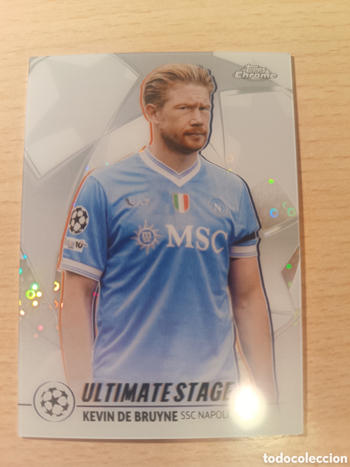 Cromos de f&uacute;tbol: US 47 KEVIN DE BRUYNE NAPOLI NAPOLES ULTIMATE STAGE UCC FLAGSHIP 2025 2026 TOPPS 25 26