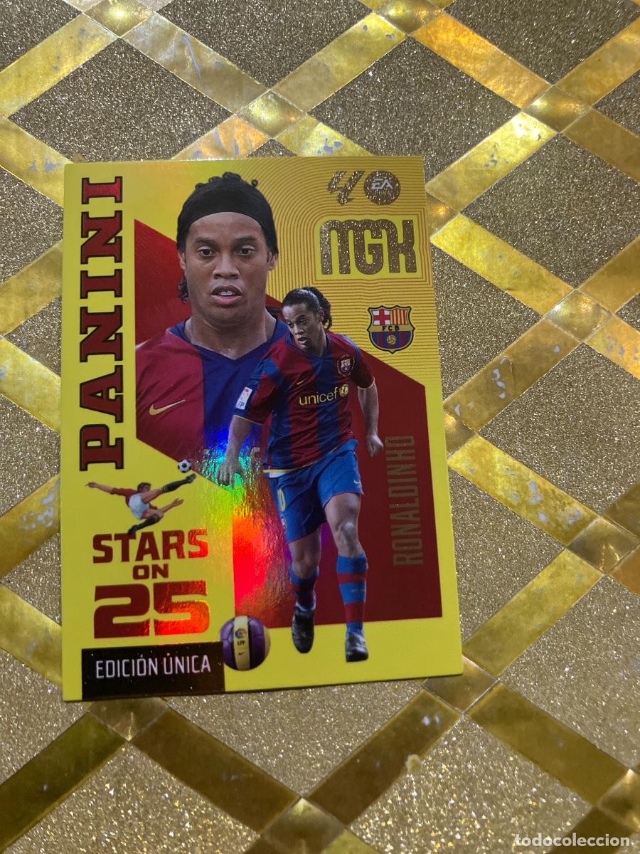 Cromos de f&uacute;tbol: CROMO FUTBOL NUMERO 436 RONALDINHO BARCELONA STARS ON 25 2026 2027 MEGACRAKS MGK PANINI !