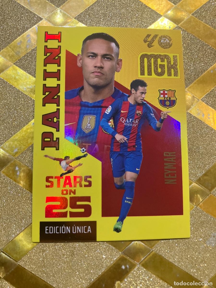 Cromos de f&uacute;tbol: CROMO FUTBOL NUMERO 446 NEYMAR BARCELONA STARS ON 25 2026 2027 MEGACRAKS MGK PANINI !