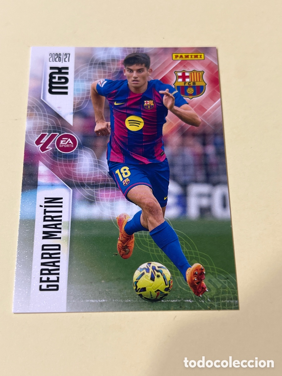 Cromos de f&uacute;tbol: C5443. 77 GERARD MART&Iacute;N - FC. BARCELONA - MEGACRACKS MGK 26 27 PANINI 2026 2027