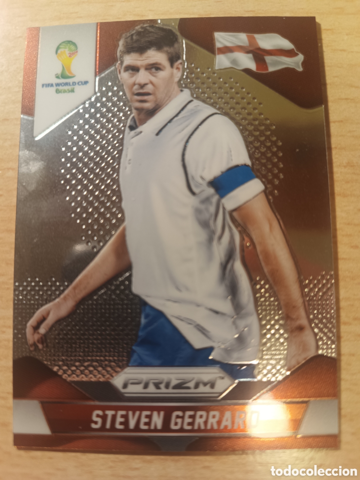 Cromos de f&uacute;tbol: 139 STEVEN GERRARD ENGLAND INGLATERRA PRIZM FIFA WORLD CUP 2014 MUNDIAL 14 PANINI