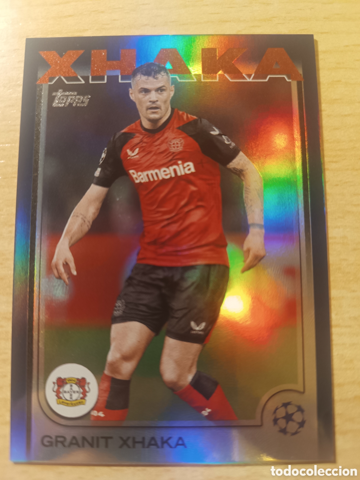Cromos de f&uacute;tbol: 128 GRANIT XHAKA /275 BAYERN 04 LEVERKUSEN UCC FLAGSHIP 2024 2025 NUMERADA TOPPS 24 25
