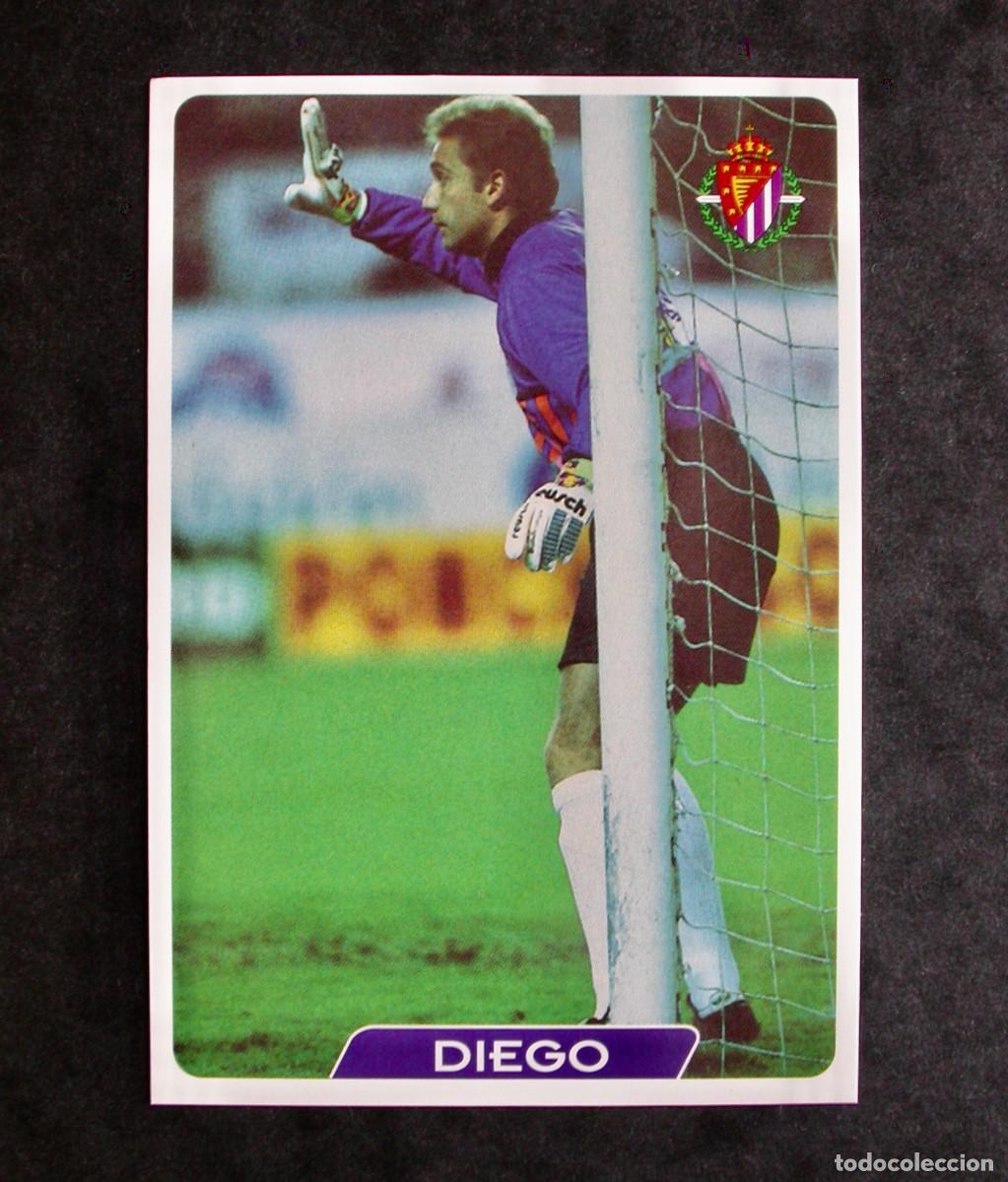 Cromos de f&uacute;tbol: &Uacute;LTIMA HORA UH 328 DIEGO DEL VALLADOLID DE LAS FICHAS DE LA LIGA DE MUNDICROMO 95-96