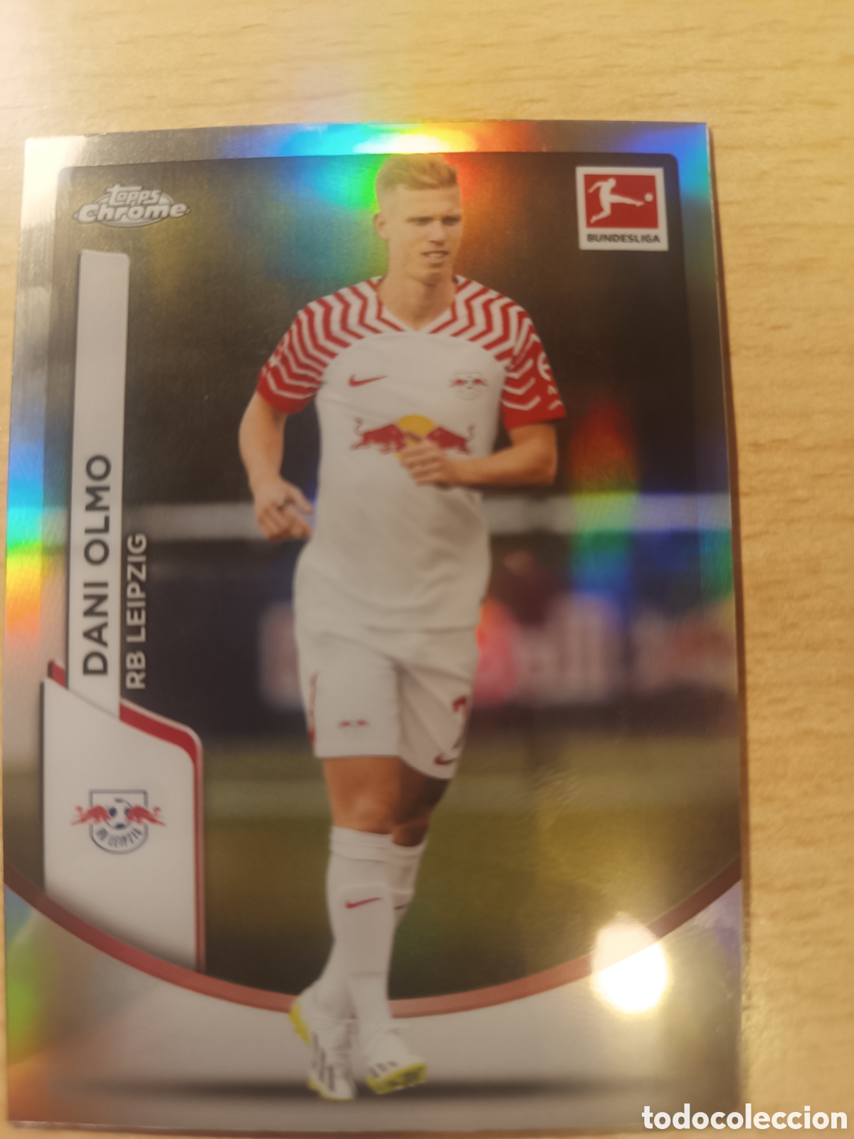 Cromos de f&uacute;tbol: 58 DANI OLMO REFRACTOR RB LEIPZIG TOPPS CHROME BUNDESLIGA 2023 2024 TOPPS 23 24
