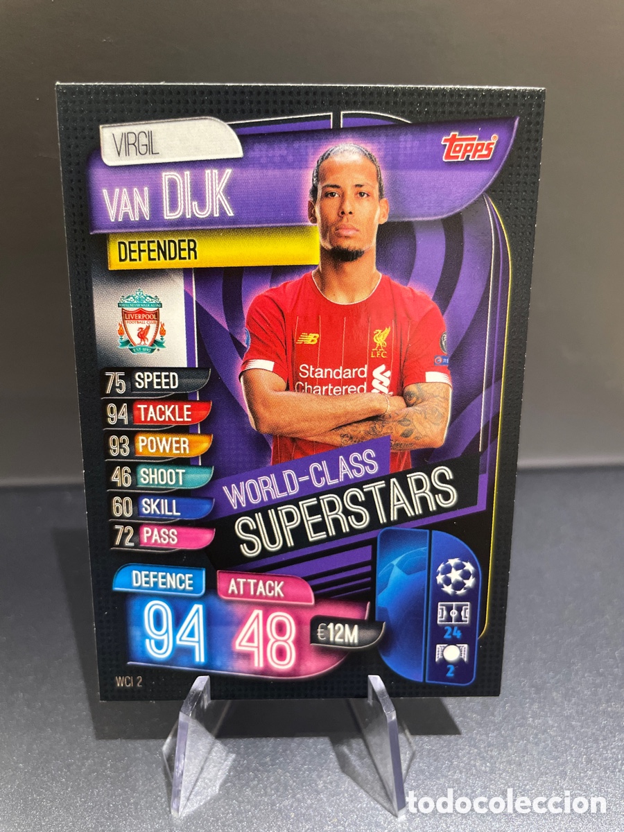 Fu&szlig;ball-Sticker: Van Dijk WCI 2 World-Class Superstars Match Attax 2019-20 2019 2020 Topps UCL Liverpool