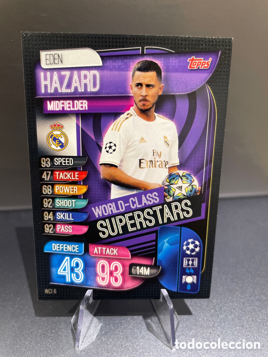 Cromos de f&uacute;tbol: Hazard WCI 6 World-Class Superstars Match Attax 2019-20 2019 2020 Topps UCL Real Madrid