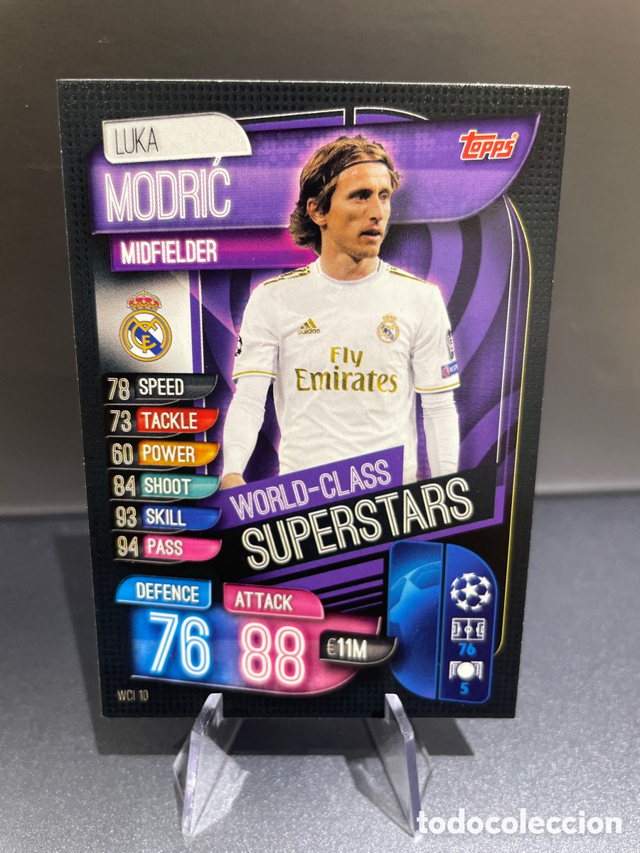 Cromos de f&uacute;tbol: Modric WCI 10 World-Class Superstars Match Attax 2019-20 2019 2020 Topps UCL Real Madrid
