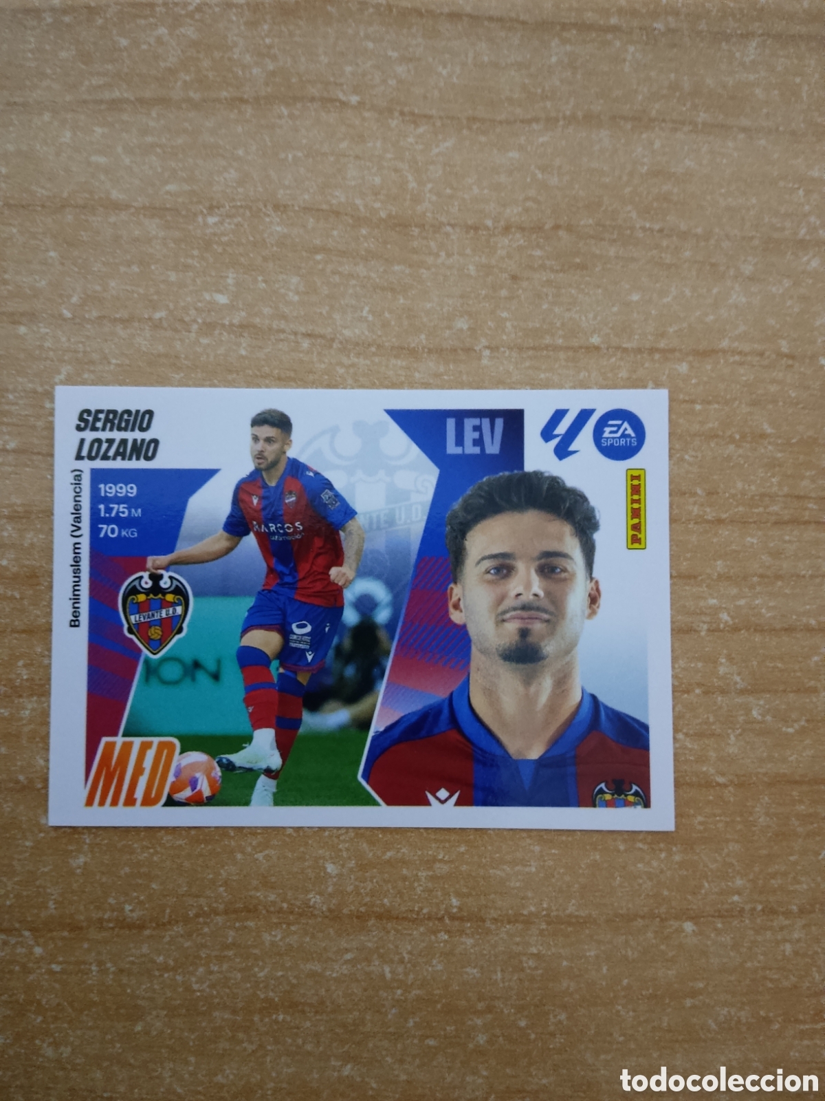Cromos de f&uacute;tbol: 13 SERGIO LOZANO LEVANTE LIGA ESTE 2025 2026