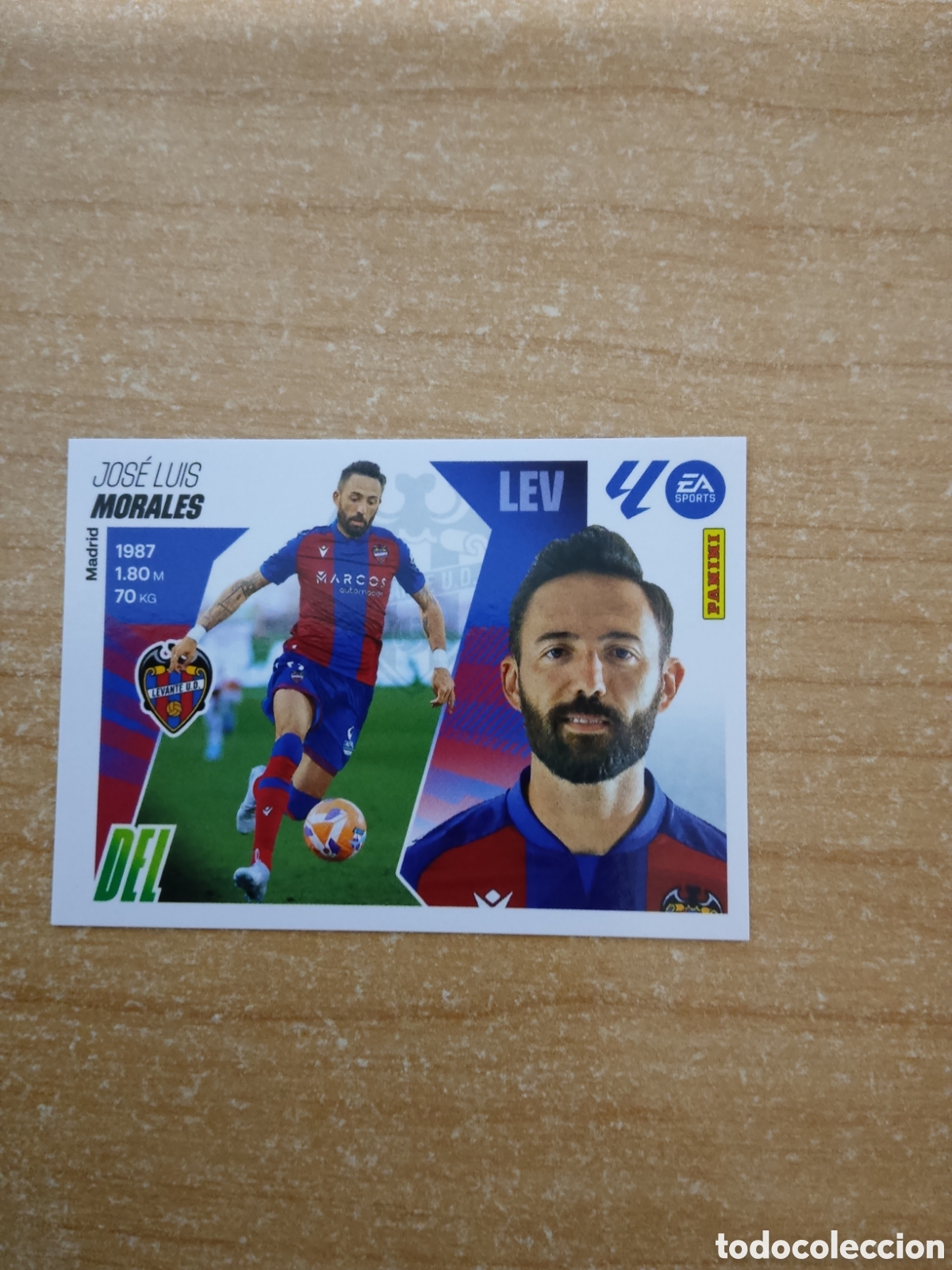Cromos de f&uacute;tbol: 18 MORALES LEVANTE LIGA ESTE 2025 2026