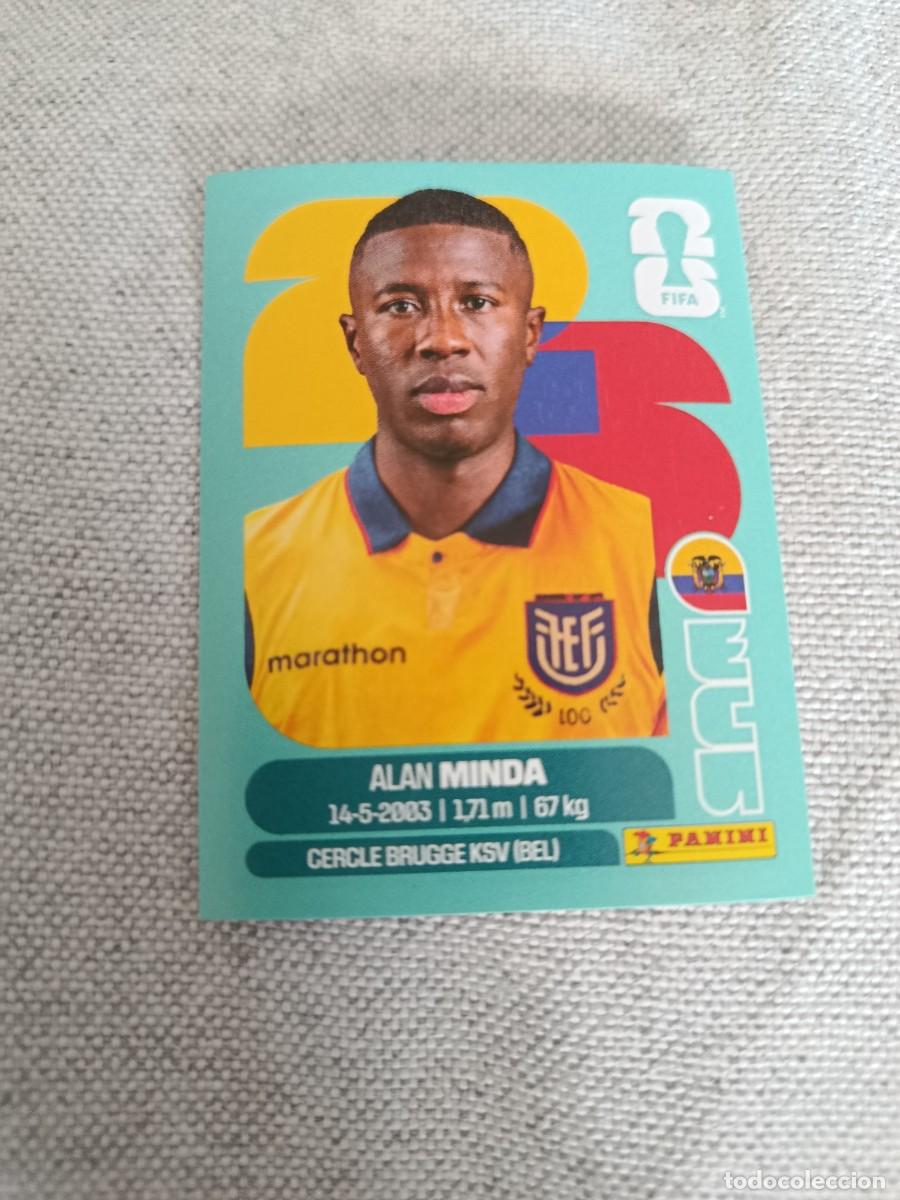 Cromos de f&uacute;tbol: Mundial Estados Unidos-Mexico-Canad&aacute; 2026. 18- Minda. Ecuador. Nunca pegado.