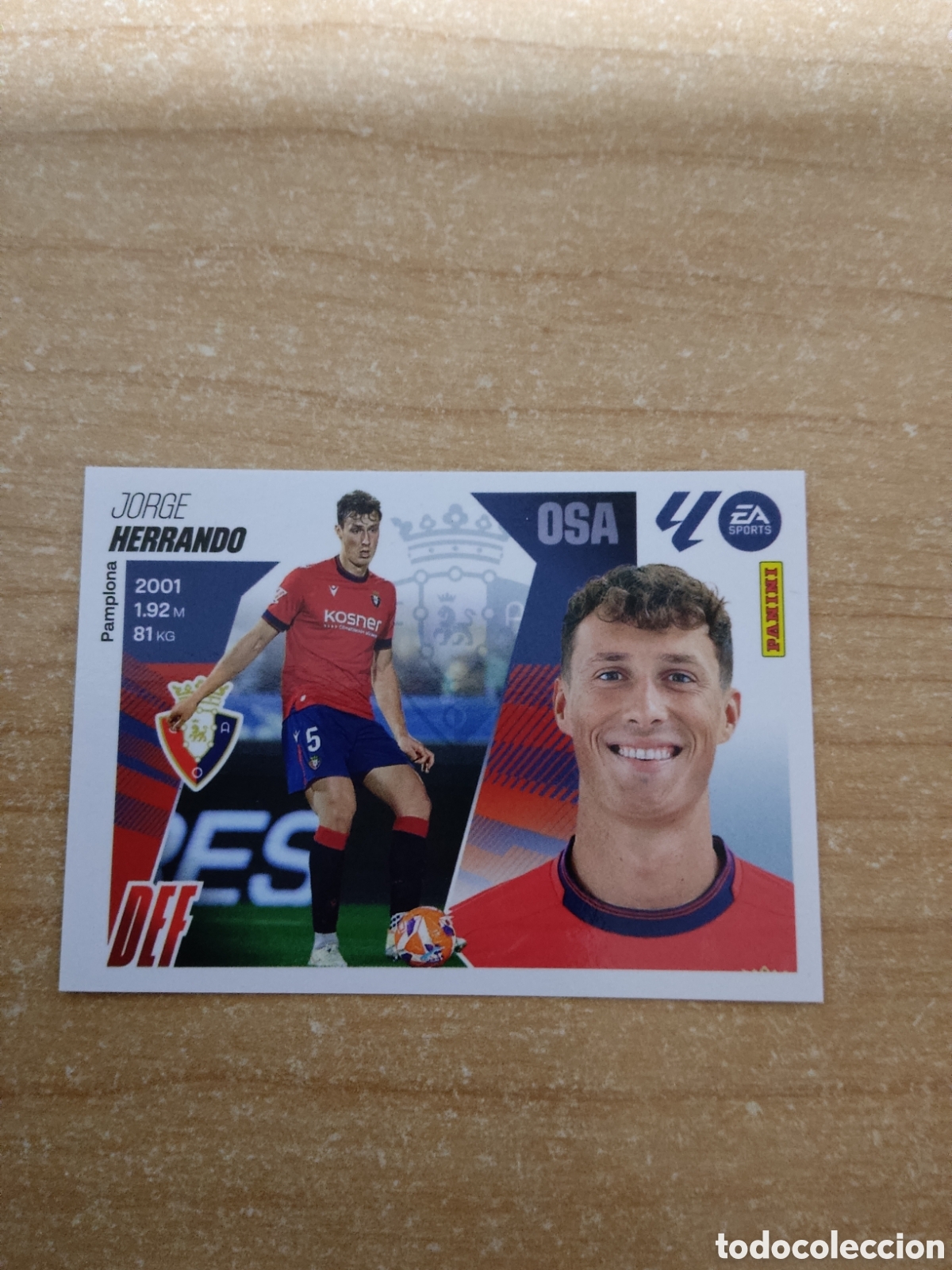 Cromos de f&uacute;tbol: 8 HERRANDO OSASUNA LIGA ESTE 2025 2026