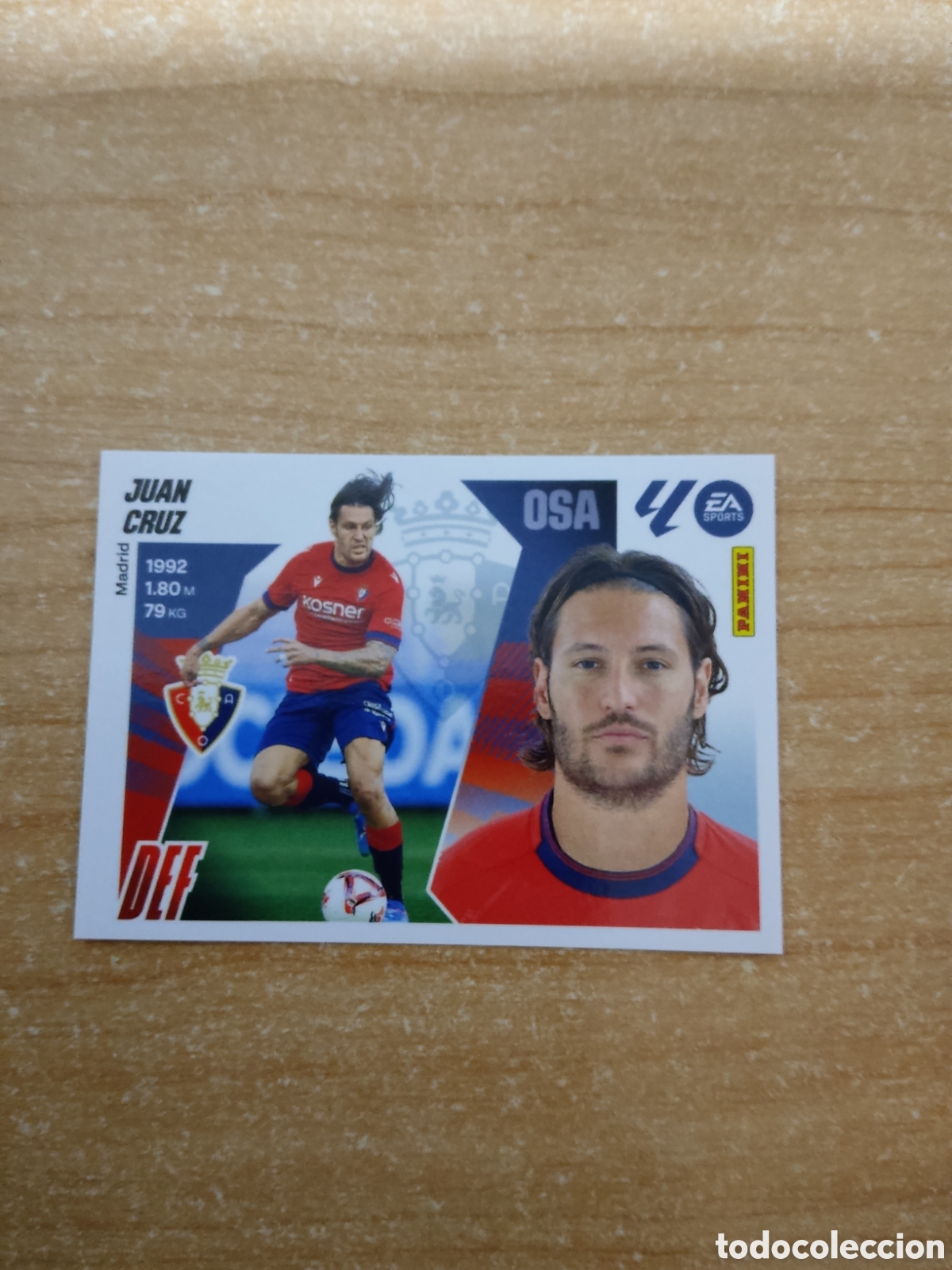 Cromos de f&uacute;tbol: 9 JUAN CRUZ OSASUNA LIGA ESTE 2025 2026