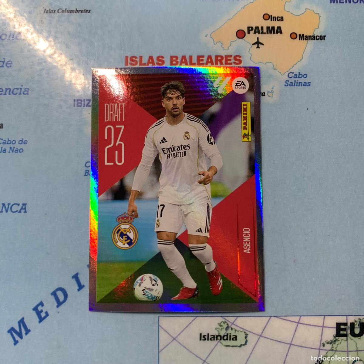 Figurine di Calcio: Asencio draft 23 n&uacute;mero 1 Del Real Madrid cromo de la liga este 26-27 2026-2027