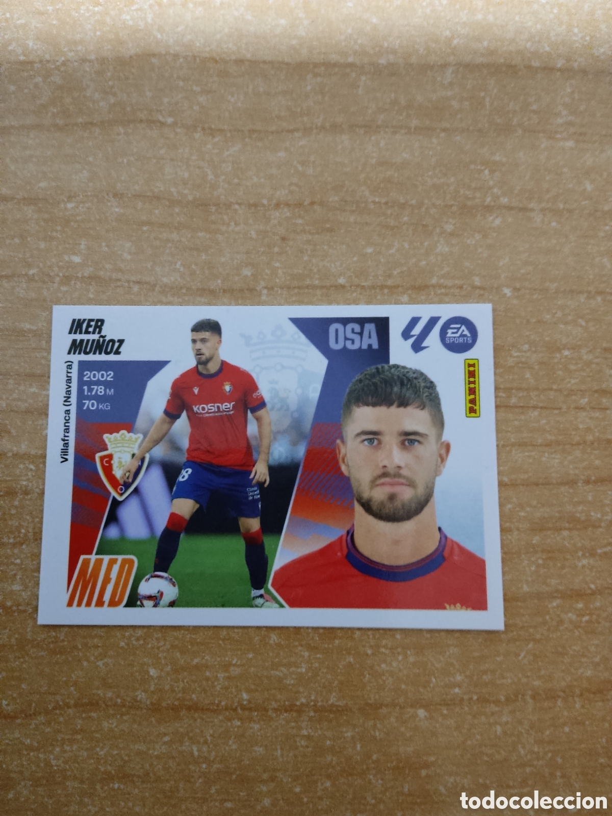 Cromos de Futebol: 13 IKER MU&Ntilde;OZ OSASUNA LIGA ESTE 2025 2026