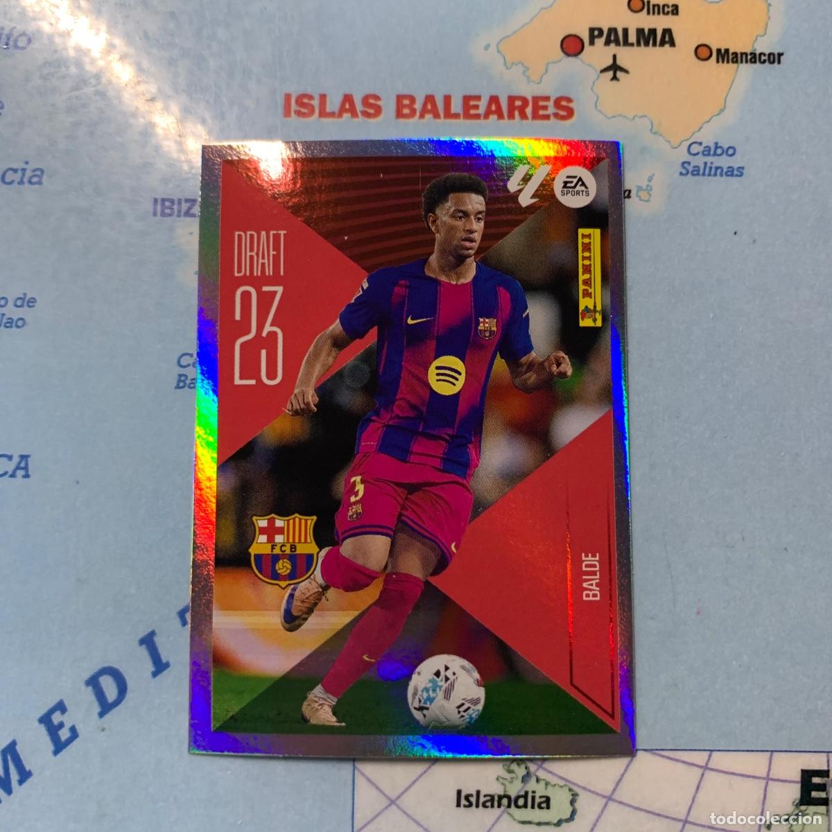 Cromos de f&uacute;tbol: Balde draft 23 n&uacute;mero 2 Del Barcelona cromo de la liga este 26-27 2026-2027