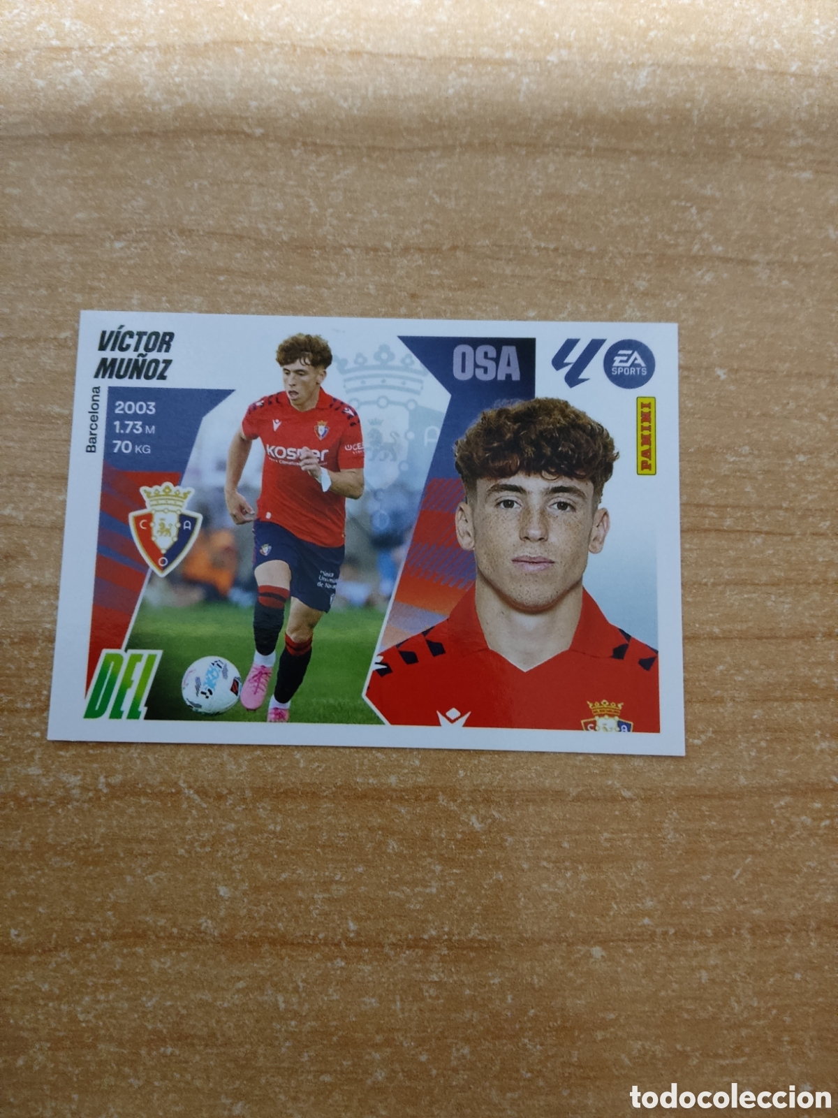 Cromos de f&uacute;tbol: 17 VICTOR MU&Ntilde;OZ OSASUNA LIGA ESTE 2025 2026
