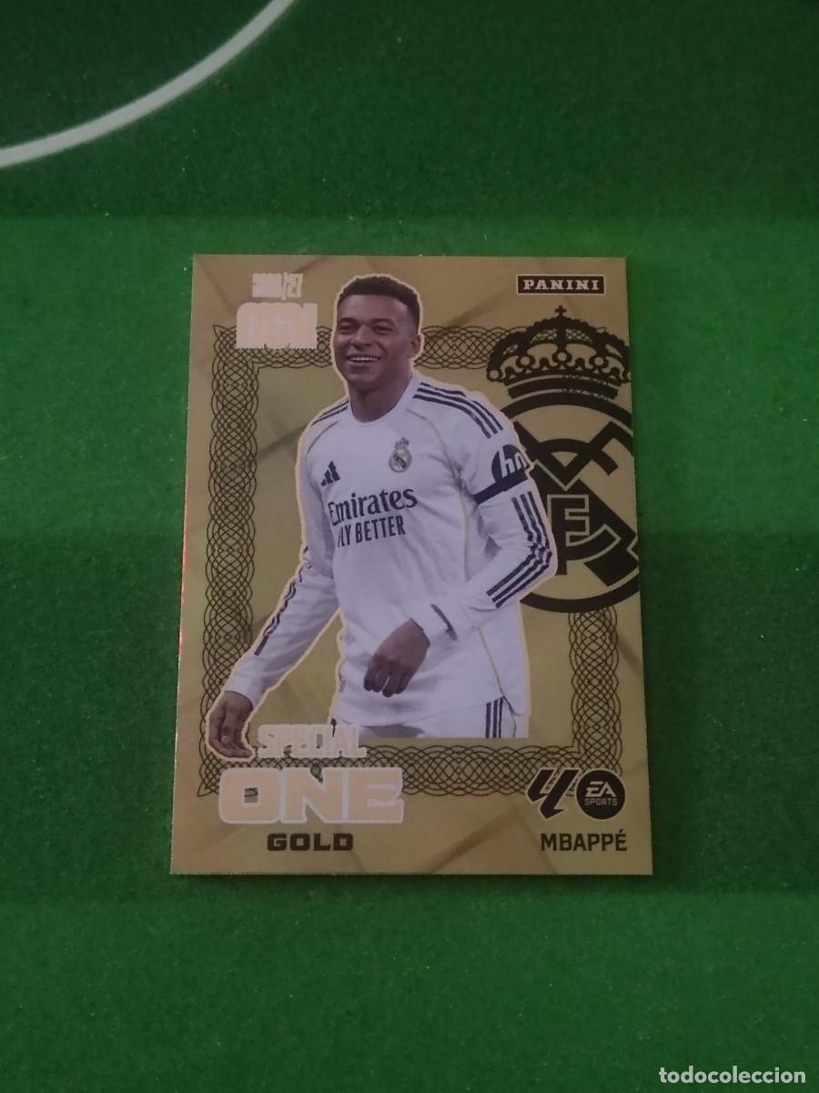 Cromos de f&uacute;tbol: Mbappe Real Madrid Special One Gold Megacracks 2026/27 26/27