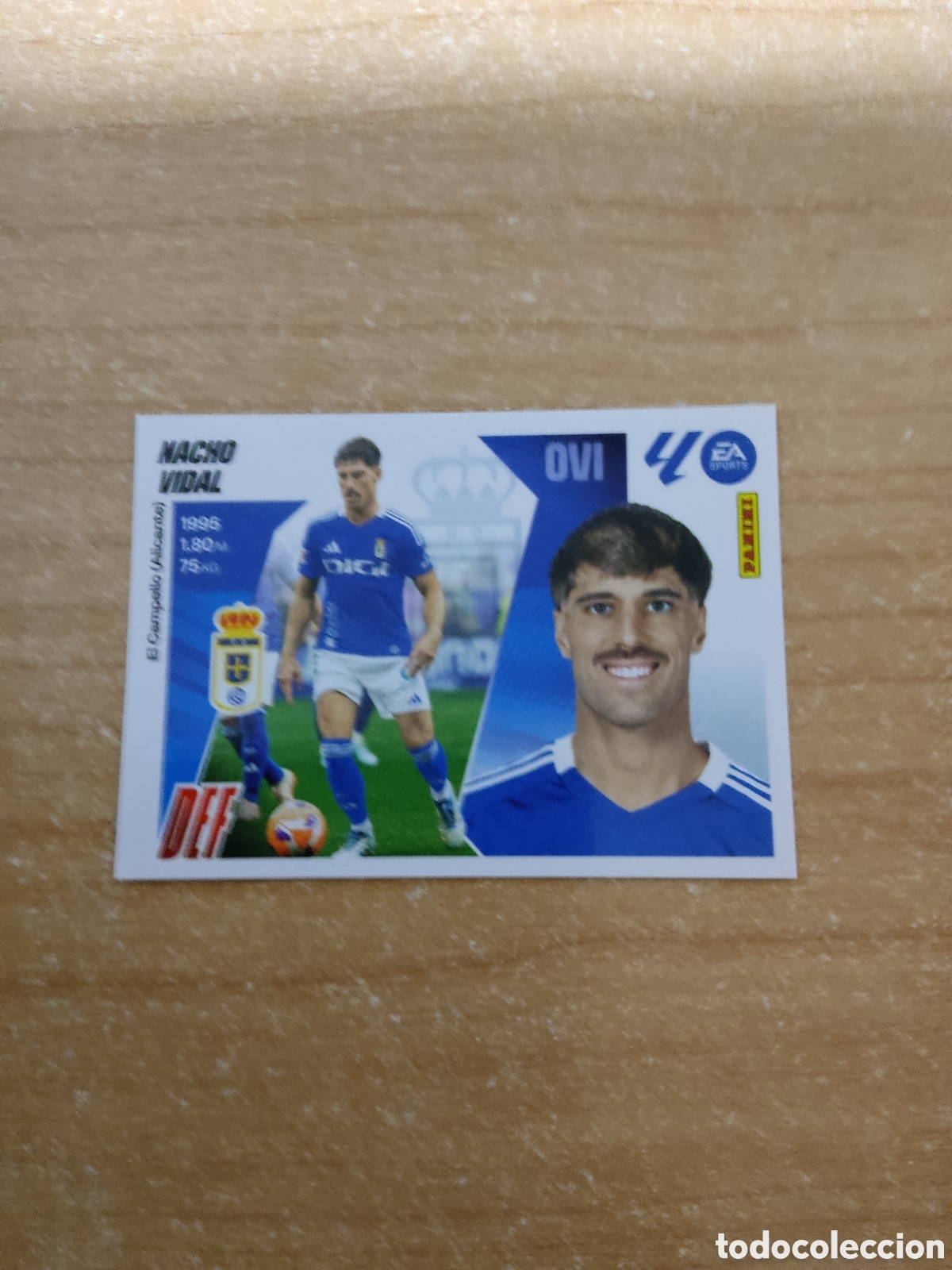 Figurine di Calcio: 5 NACHO VIDAL REAL OVIEDO LIGA ESTE 2025 2026