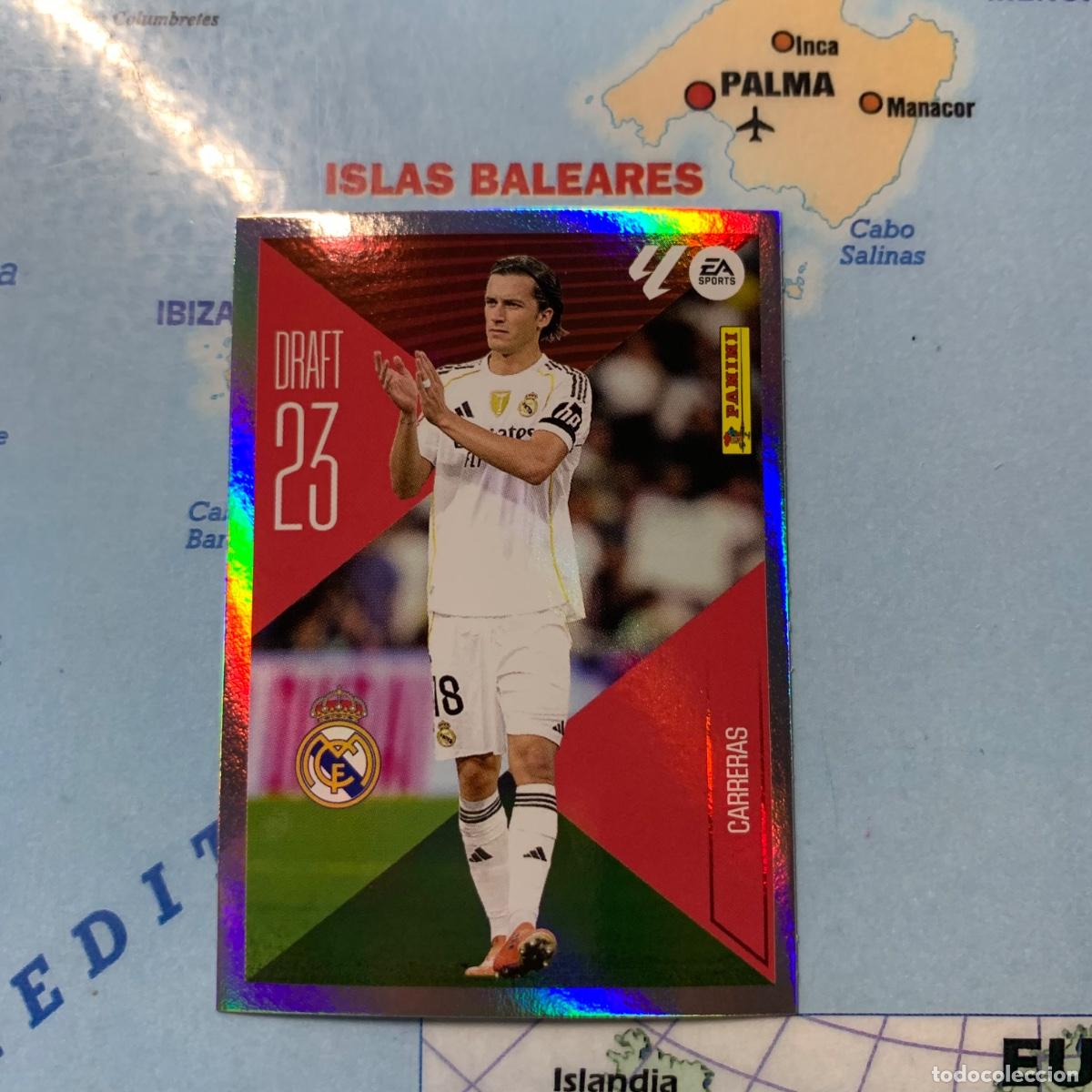 Cromos de f&uacute;tbol: Carreras draft 23 n&uacute;mero 5 Del Real Madrid cromo de la liga este 26-27 2026-2027
